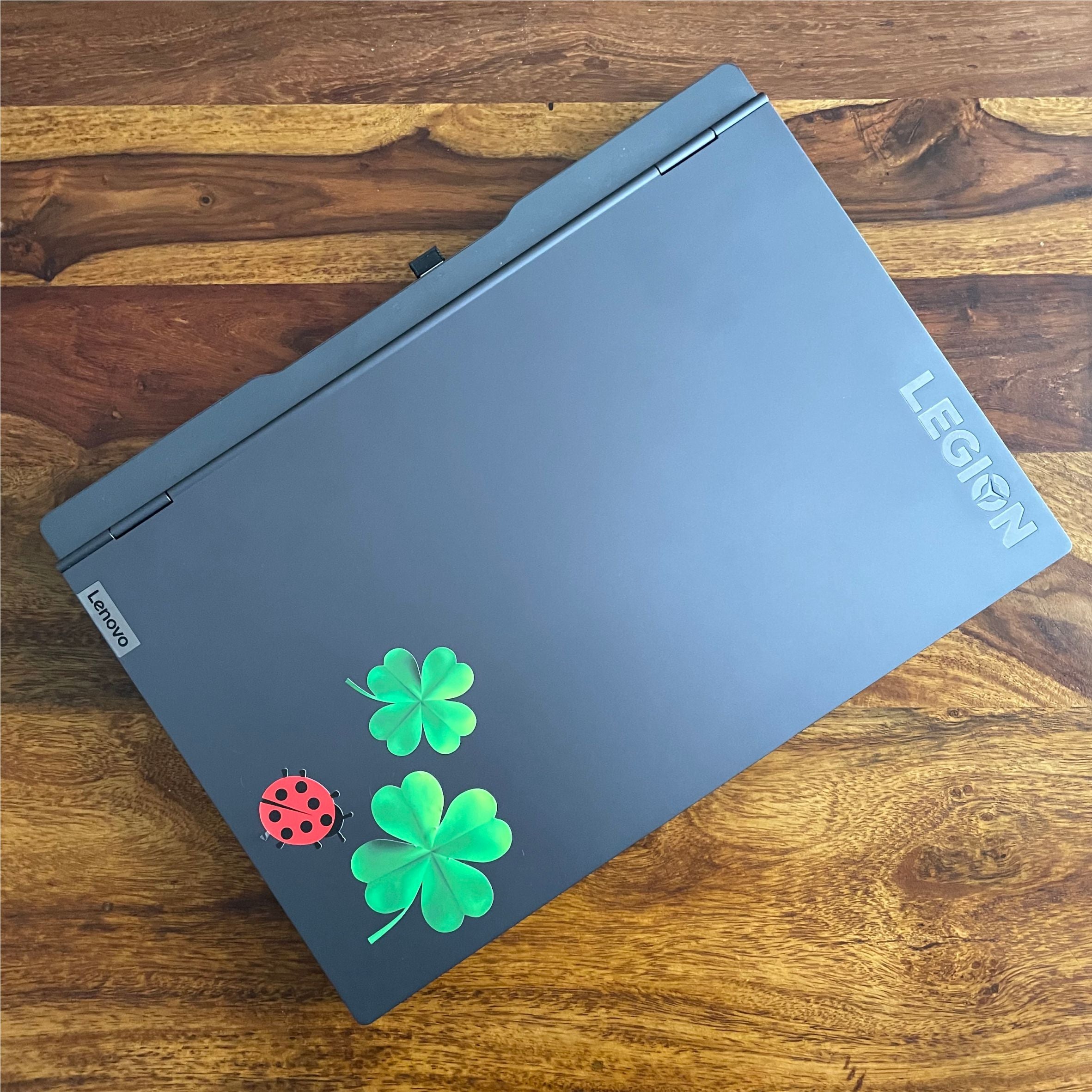 Glücksklee mit Marienkäfern Aufkleber Set - Aufkleber selbstklebend zum Basteln, Dekorieren und Verzieren - FOTOFOL