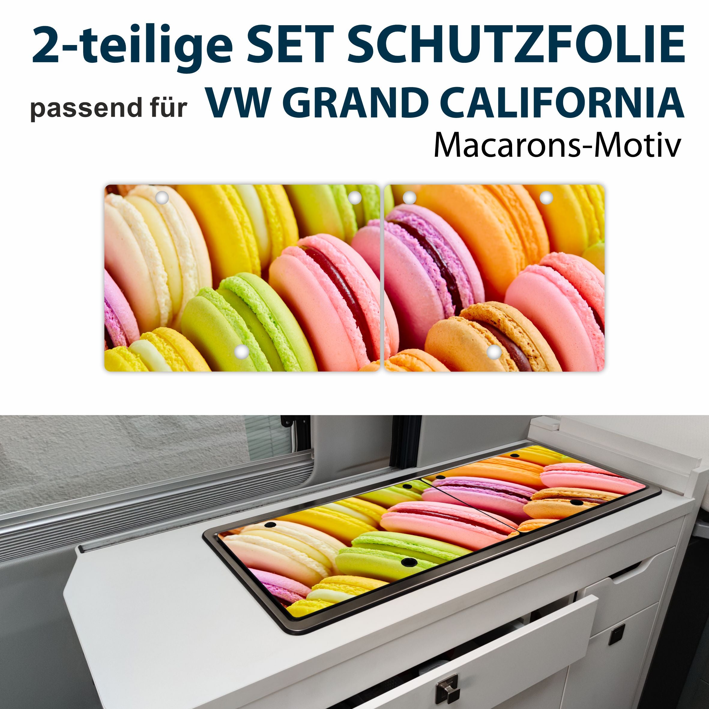 Schutzfolien Auto Set passend für VW Grand California - Transparent oder mit Motiven - FOTOFOL