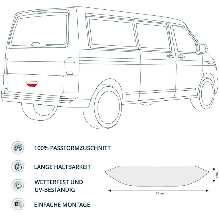 Schutzfolie Auto Heckklappe Griff passend für VW T6 T6.1 California Multivan - FOTOFOL