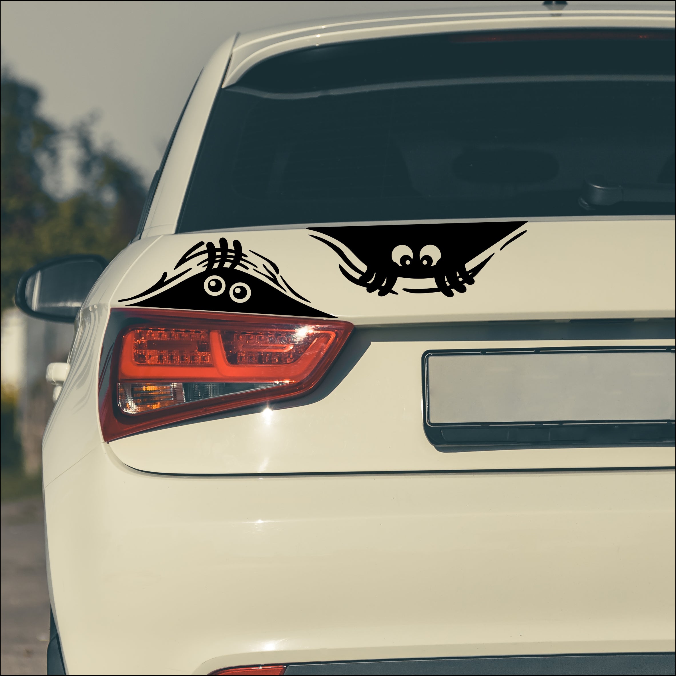 Kleines Monster Autoaufkleber Autosticker Set - Kofferraum Aufkleber - FOTOFOL