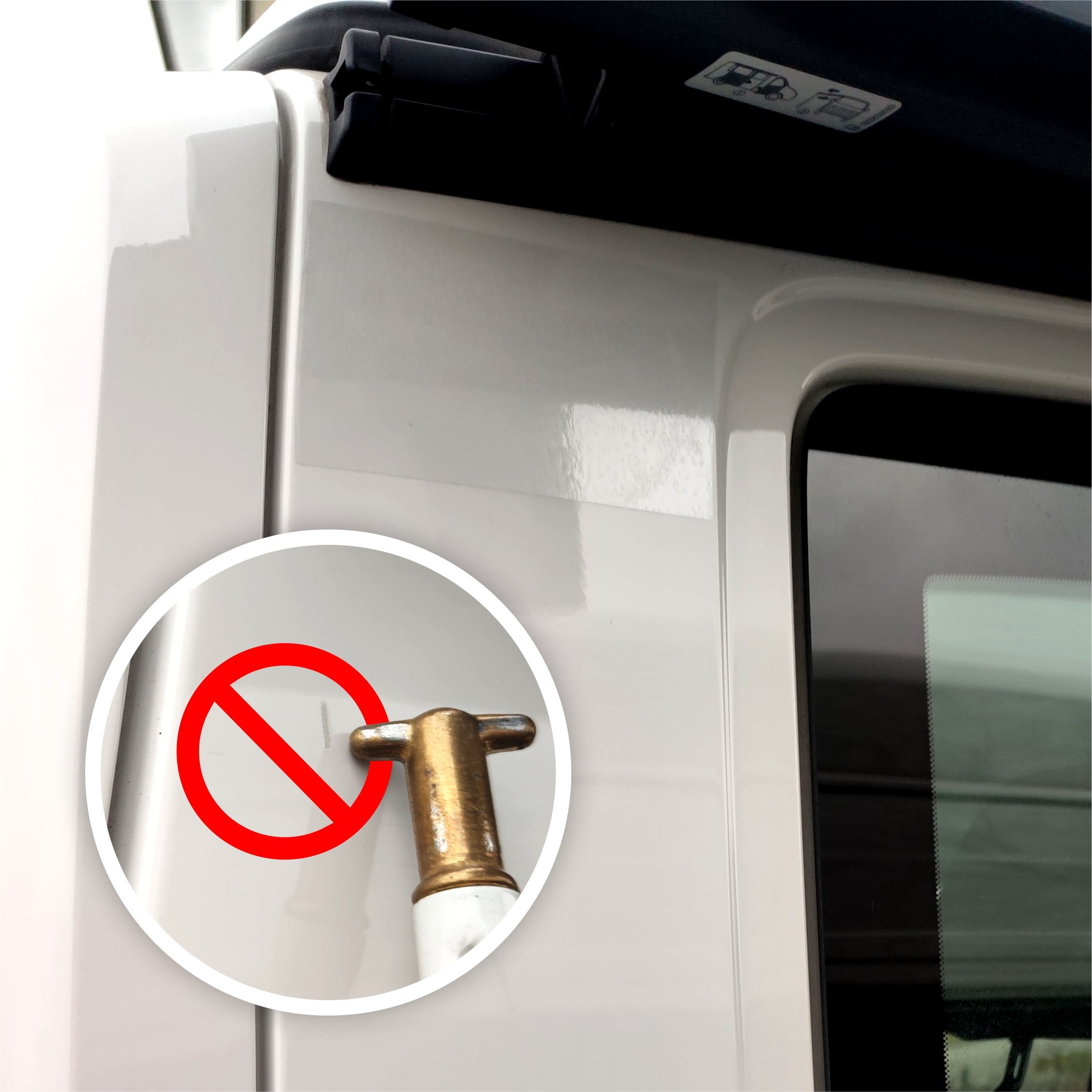 Schutzfolie Auto Markise Kurbel passend für VW T5 T6 T6.1 California Beach Coast Ocean Bulli - FOTOFOL