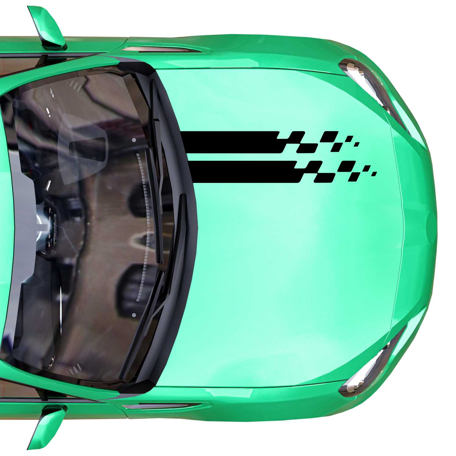 Streifen Motorhaube Auto Dekor Sticker Tuning Racing - FOTOFOL