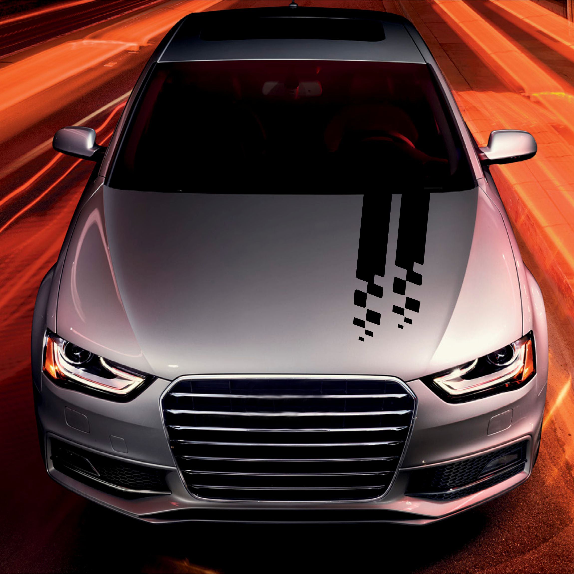 Streifen Motorhaube Auto Dekor Sticker Tuning Racing - FOTOFOL