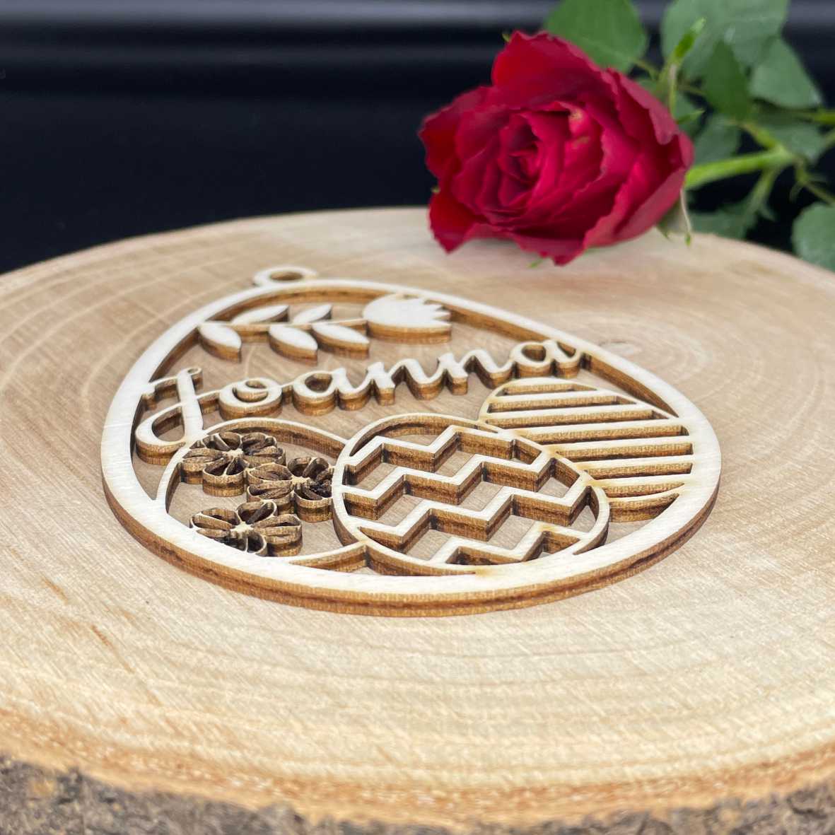 Osterschmuck - Anhänger Ostereier mit Wunschnamen - Ostern Ei personalisiert - FOTOFOL