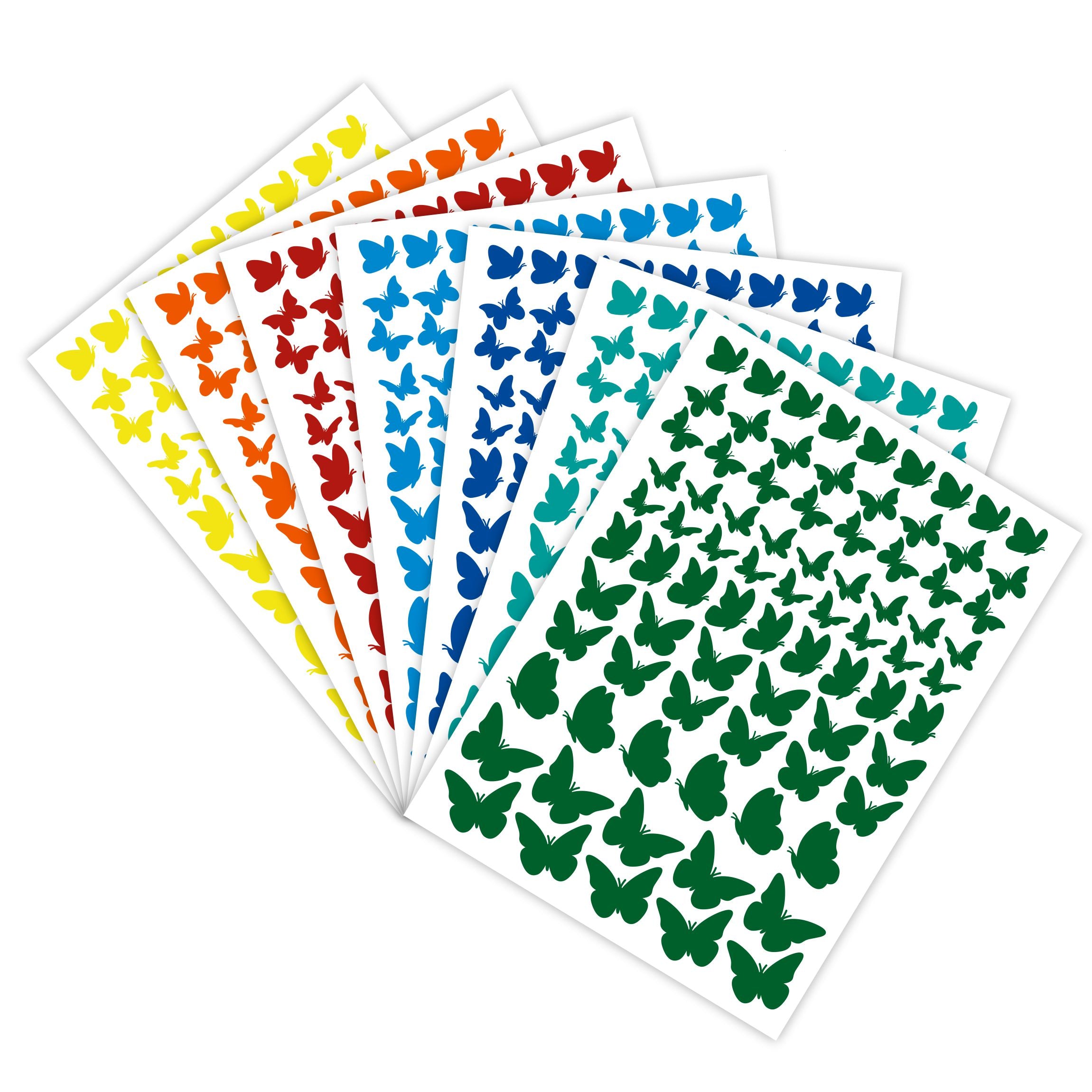 Aufkleber Sticker Schmetterlinge Fahrrad Auto Motorrad/Helm Möbel Kinderzimmer - FOTOFOL