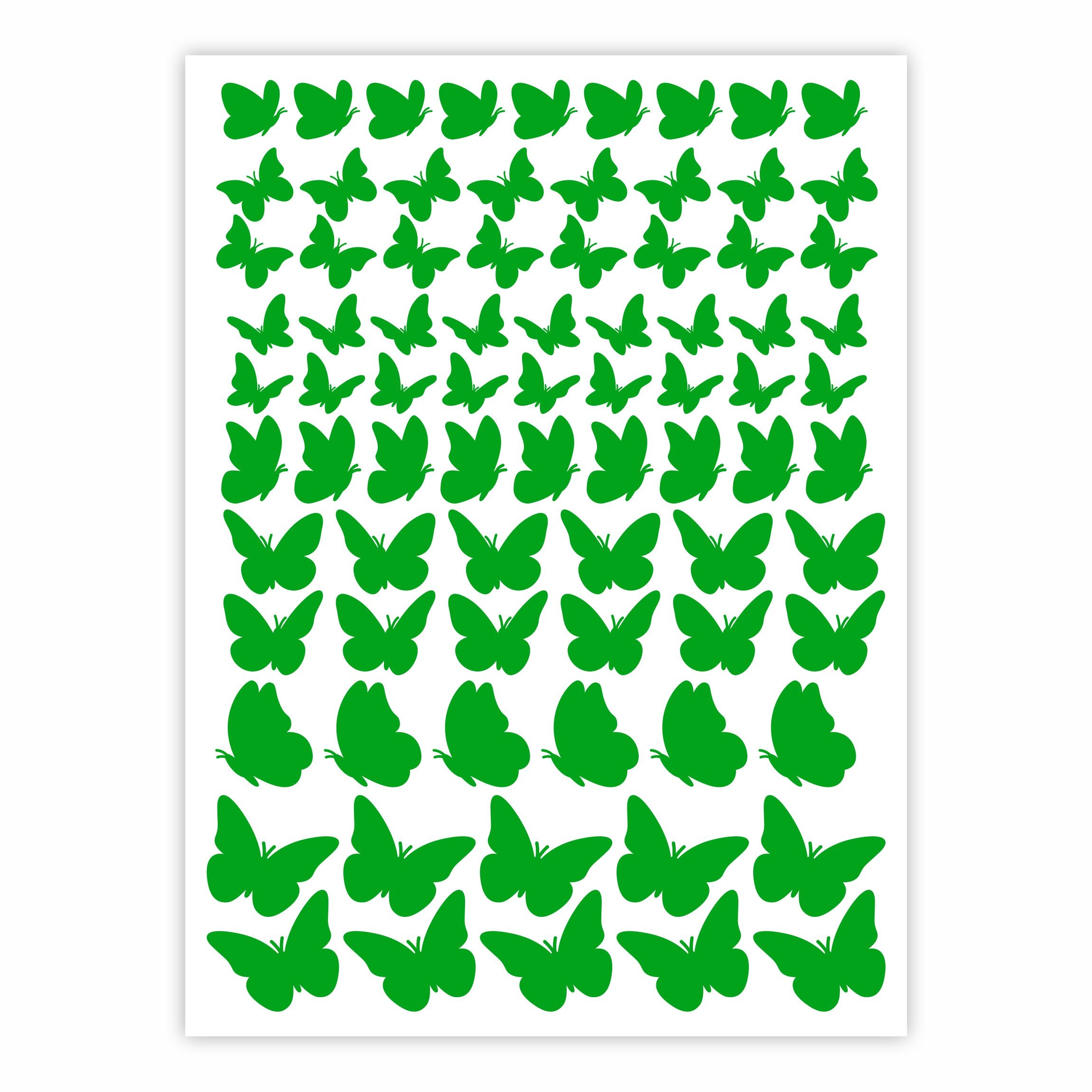 Aufkleber Sticker Schmetterlinge Fahrrad Auto Motorrad/Helm Möbel Kinderzimmer - FOTOFOL