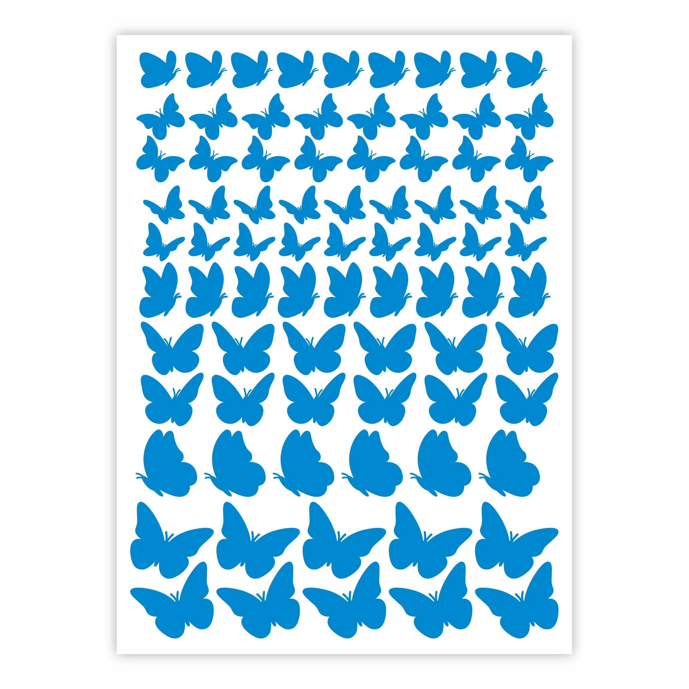 Aufkleber Sticker Schmetterlinge Fahrrad Auto Motorrad/Helm Möbel Kinderzimmer - FOTOFOL