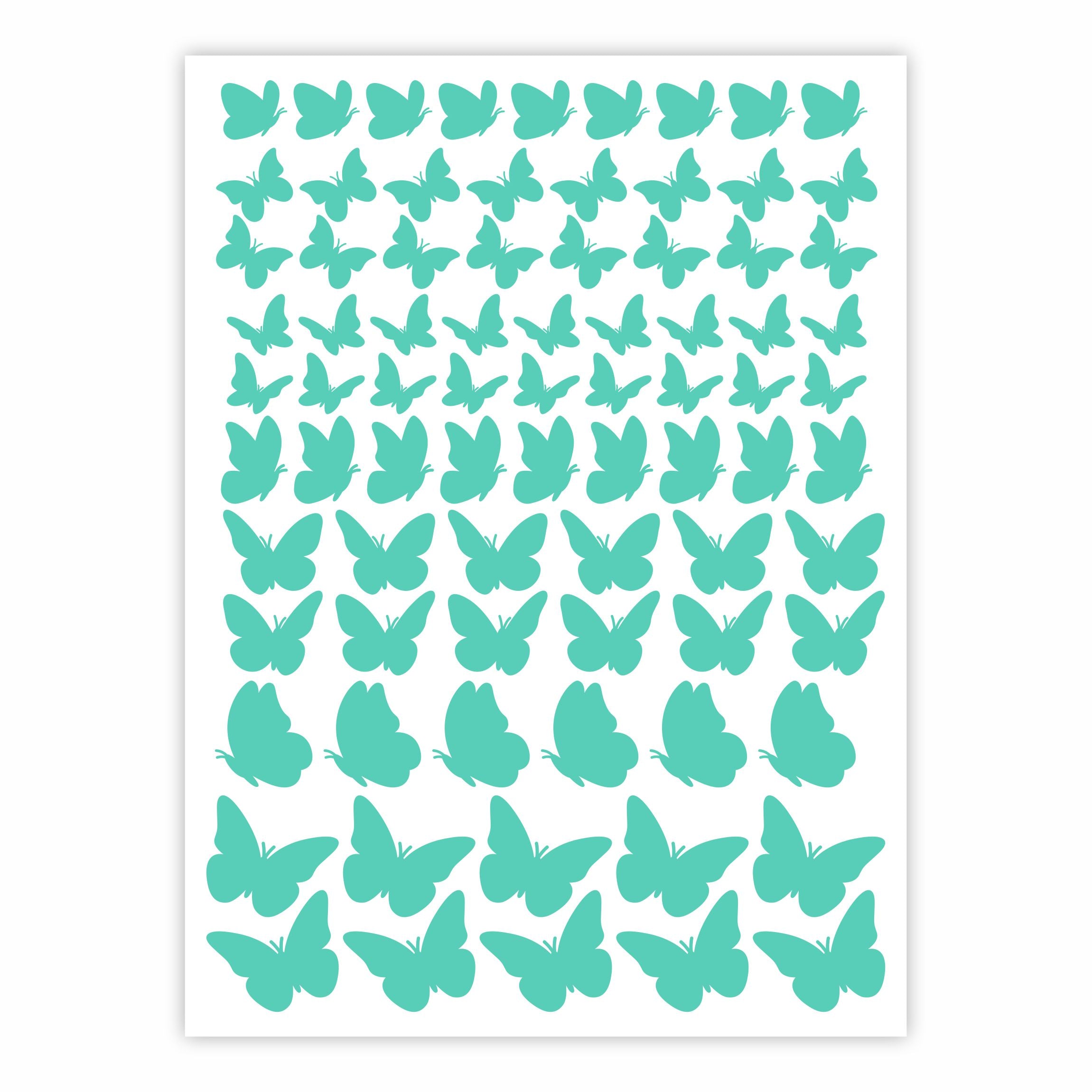 Aufkleber Sticker Schmetterlinge Fahrrad Auto Motorrad/Helm Möbel Kinderzimmer - FOTOFOL