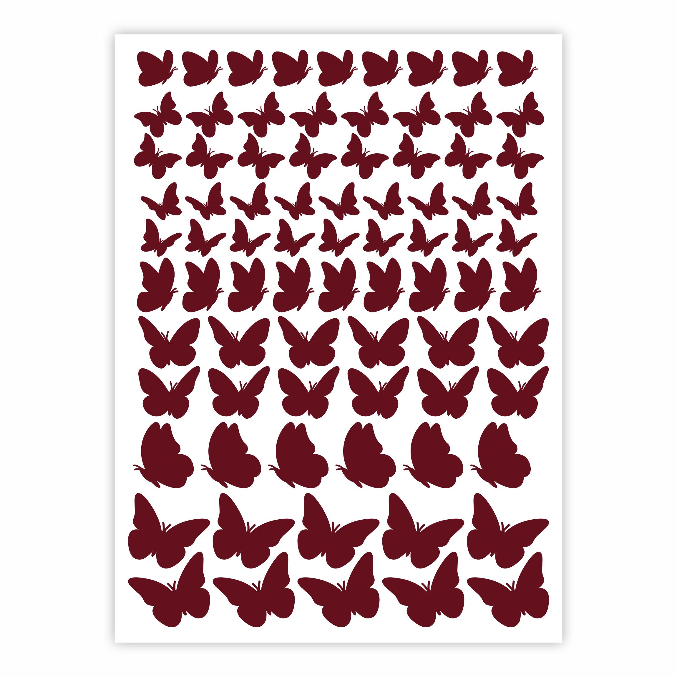 Aufkleber Sticker Schmetterlinge Fahrrad Auto Motorrad/Helm Möbel Kinderzimmer - FOTOFOL