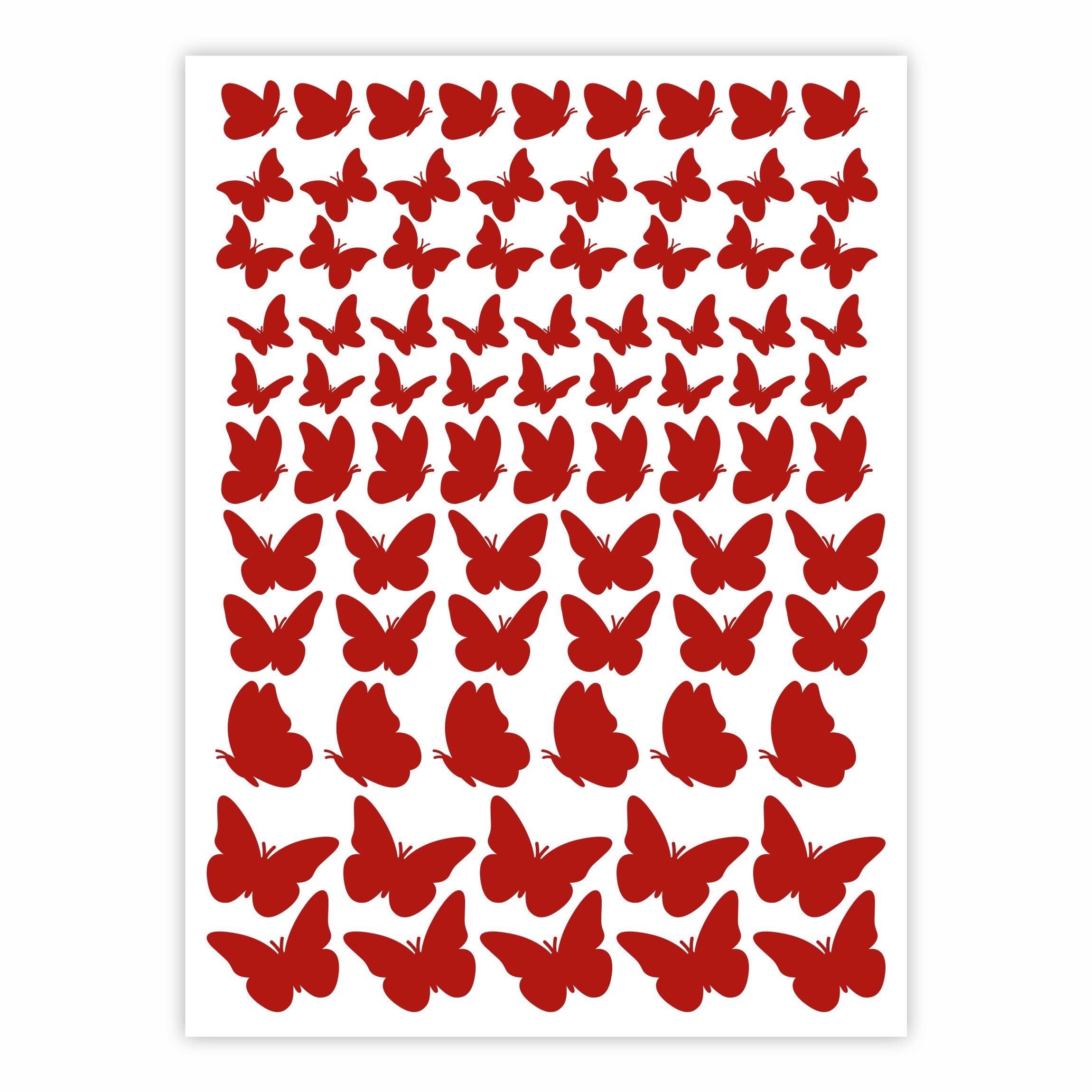 Aufkleber Sticker Schmetterlinge Fahrrad Auto Motorrad/Helm Möbel Kinderzimmer - FOTOFOL