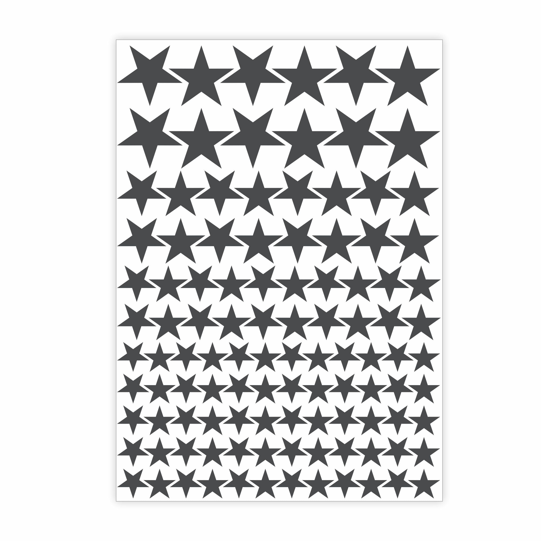 Aufkleber Sticker Sterne Fahrrad, Motorrad, Helm, Möbel, Schultüte, Trinkflasche, Skateboard - FOTOFOL