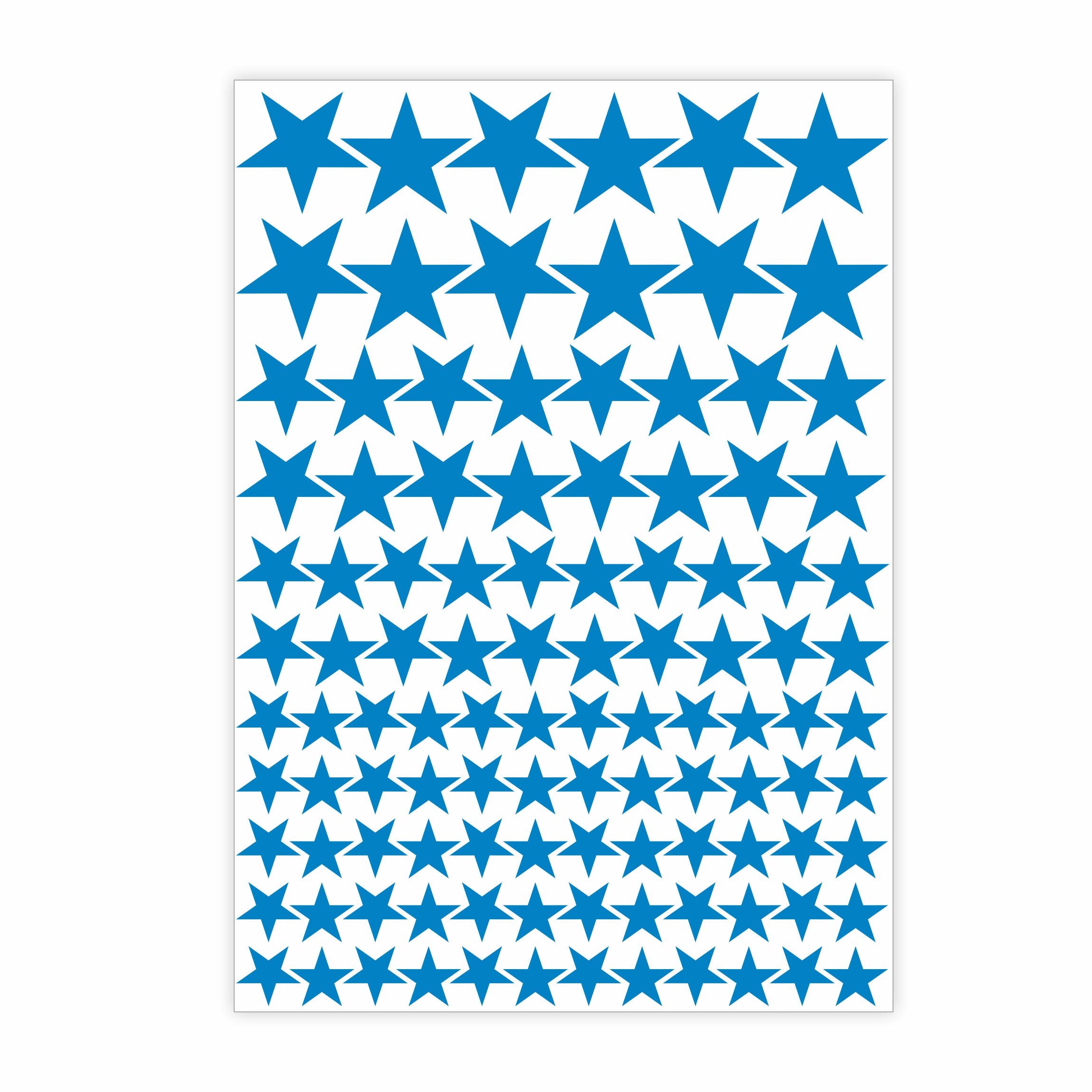 Aufkleber Sticker Sterne Fahrrad, Motorrad, Helm, Möbel, Schultüte, Trinkflasche, Skateboard - FOTOFOL