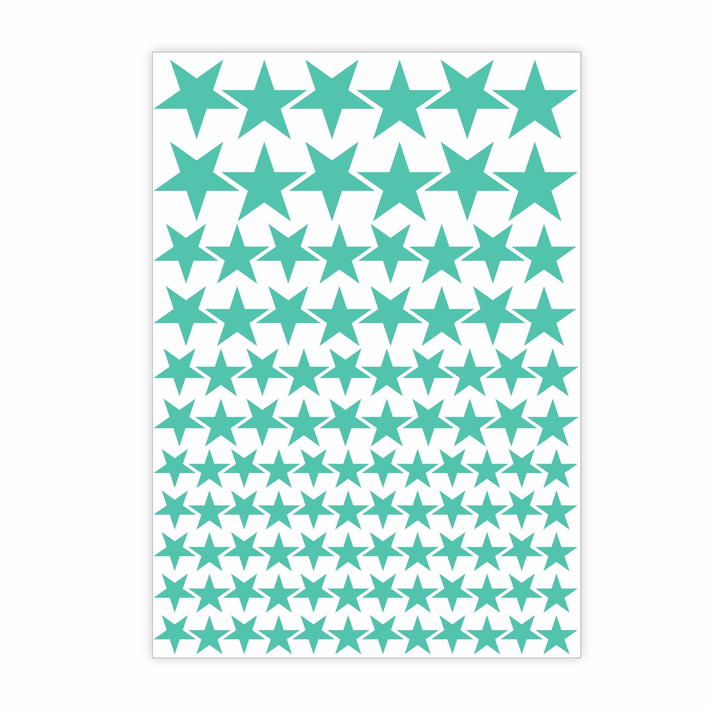 Aufkleber Sticker Sterne Fahrrad, Motorrad, Helm, Möbel, Schultüte, Trinkflasche, Skateboard - FOTOFOL