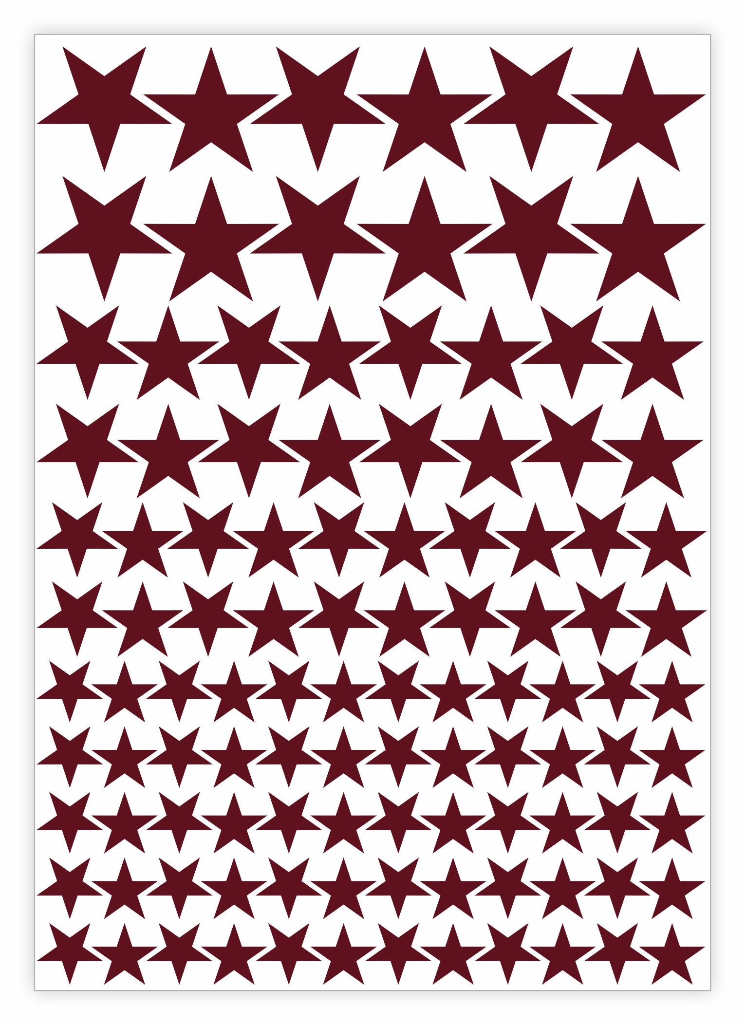 Aufkleber Sticker Sterne Fahrrad, Motorrad, Helm, Möbel, Schultüte, Trinkflasche, Skateboard - FOTOFOL