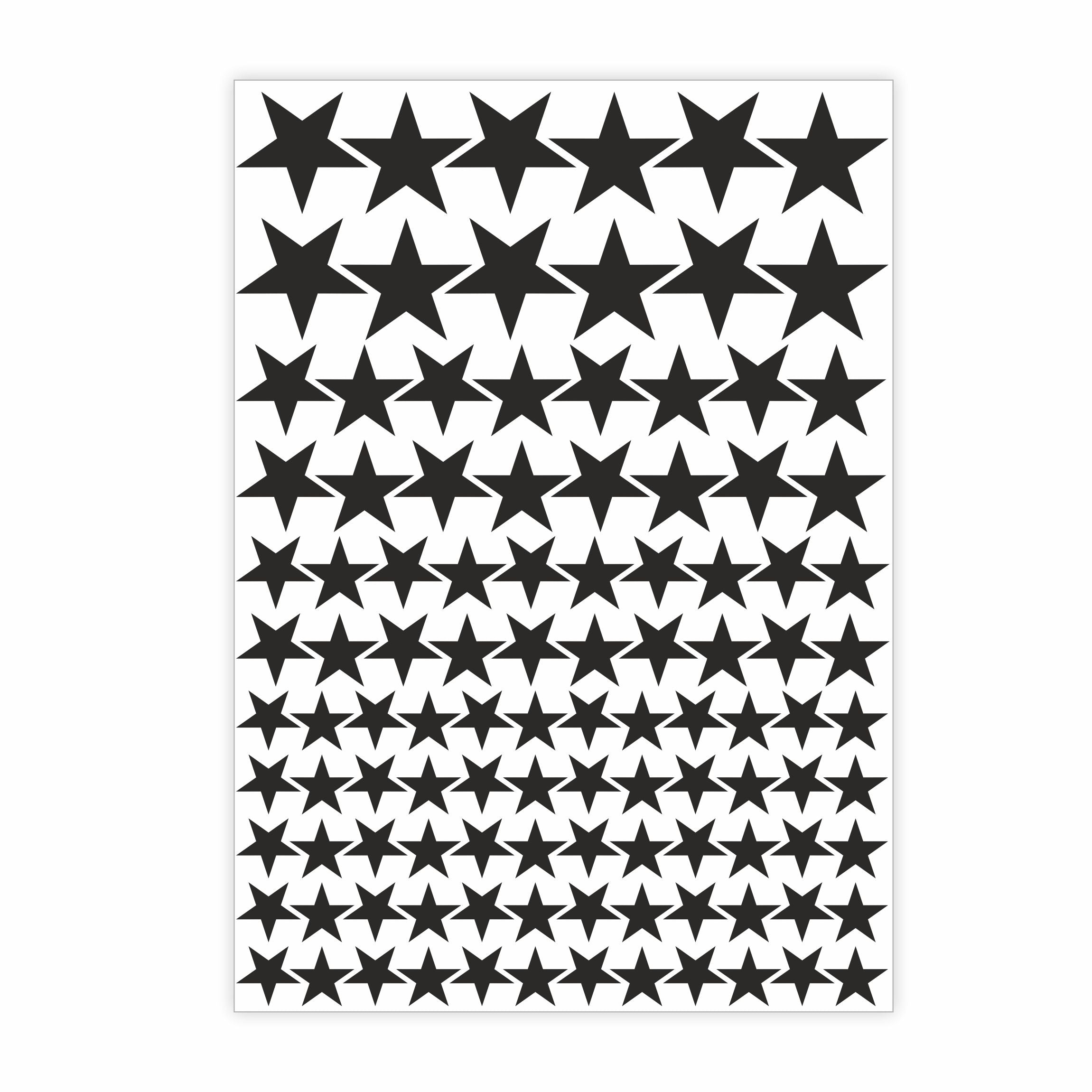 Aufkleber Sticker Sterne Fahrrad, Motorrad, Helm, Möbel, Schultüte, Trinkflasche, Skateboard - FOTOFOL