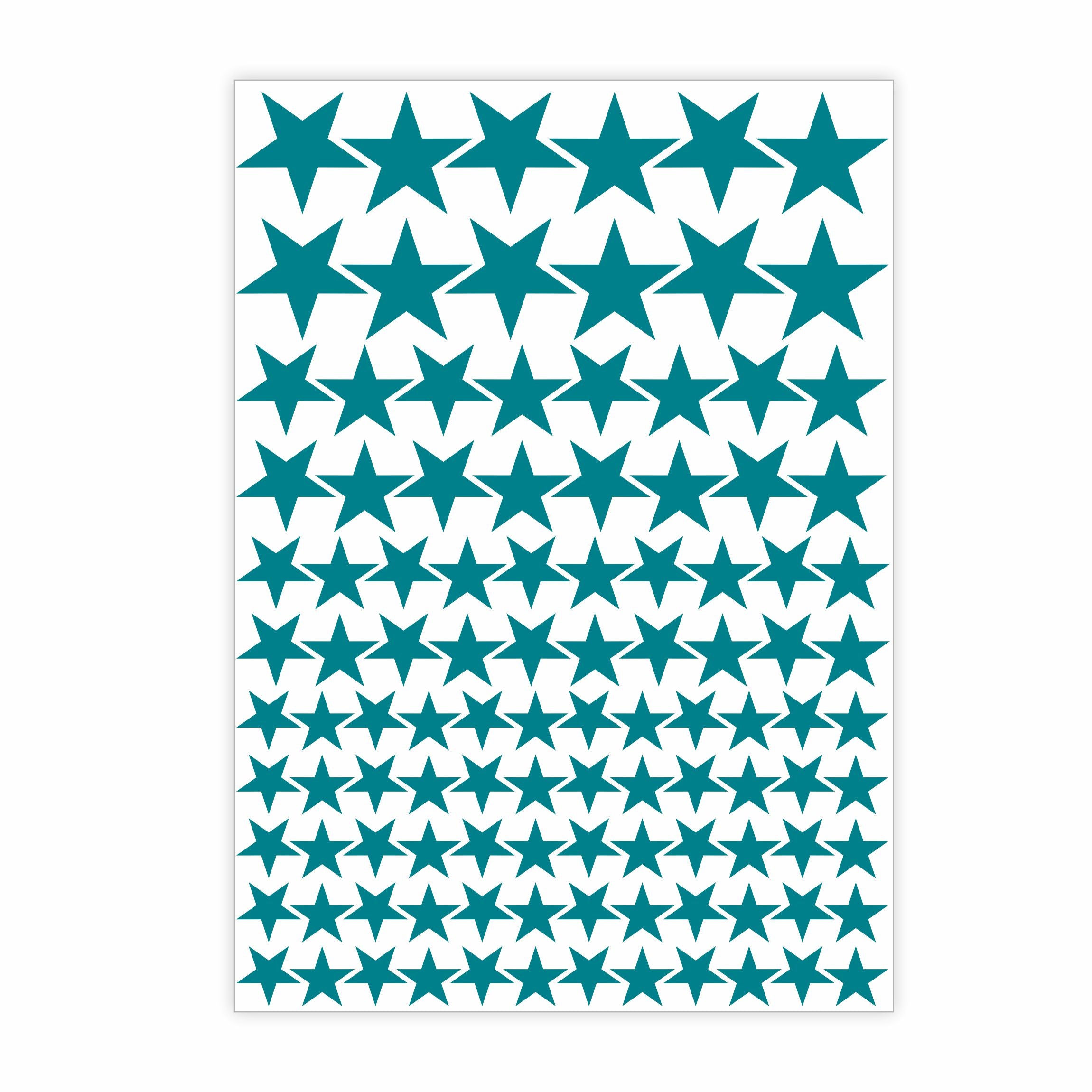 Aufkleber Sticker Sterne Fahrrad, Motorrad, Helm, Möbel, Schultüte, Trinkflasche, Skateboard - FOTOFOL