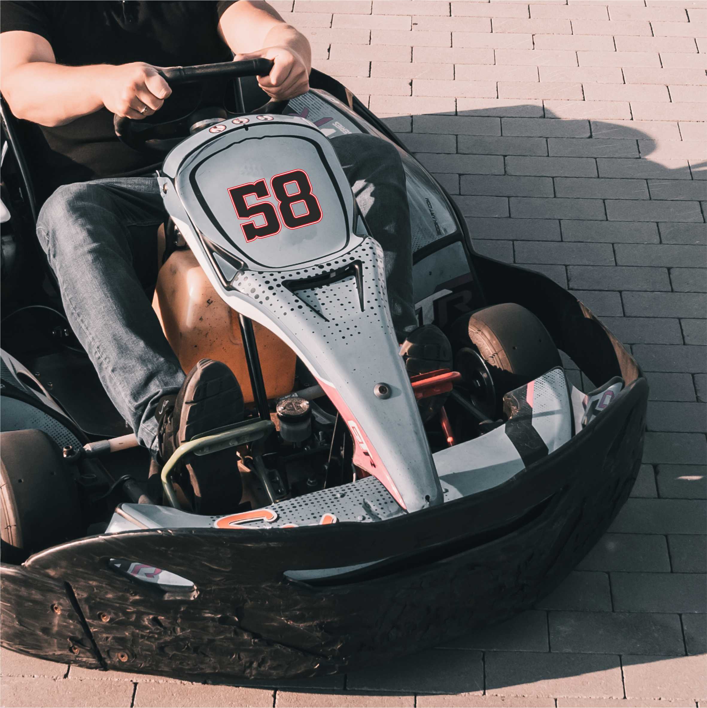 Ziffern Startnummer Aufkleber - Höhe 8cm- Motorrad, Race, Motocross, MX Racing, Enduro Bike, Auto, Quad, Roller, Scooter - FOTOFOL