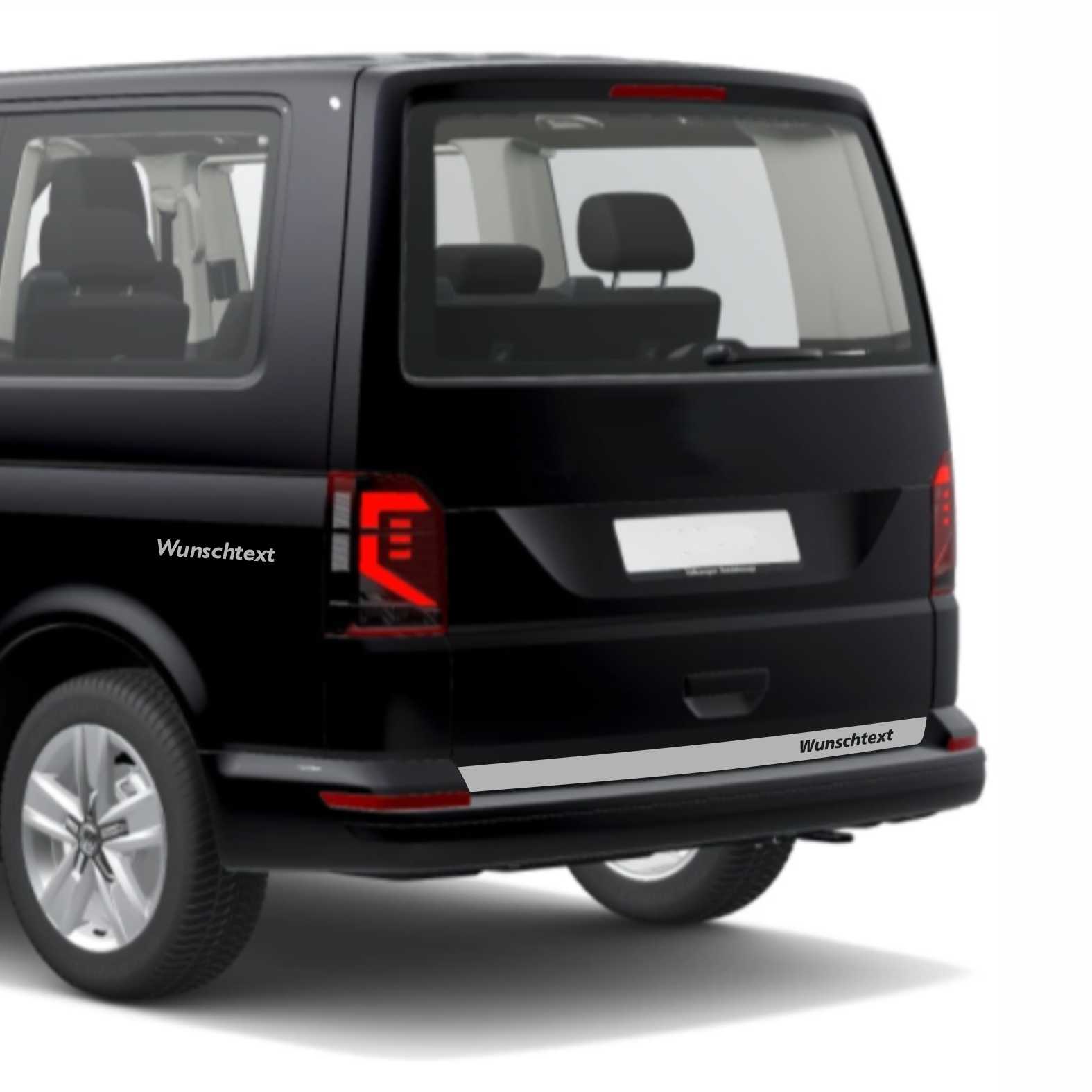 Heckklappen Heckstreifen Aufkleber Wunschtext passend für VW T6.1 T6 T5 Multivan Bulli - Streifen 1 - FOTOFOL