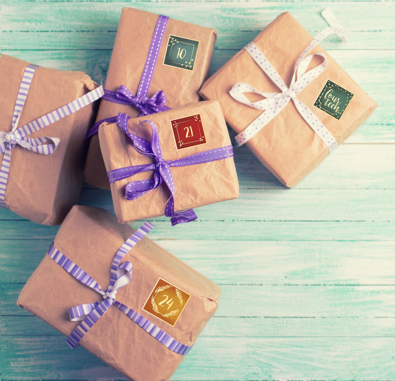 FOTOFOL - Adventskalender Zahlen Sticker Set – DIY Adventskalender für Weihnachten basteln!