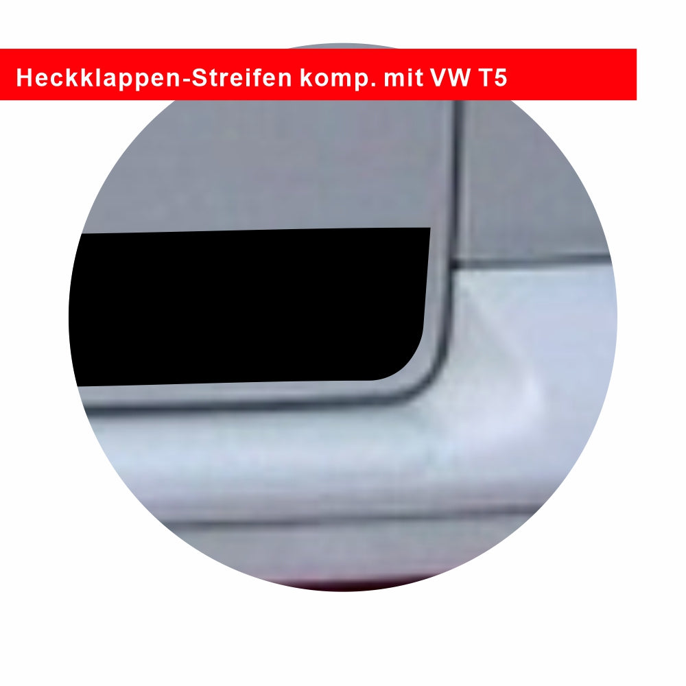Seitenstreifen Aufkleber passend für VW T6 T5 T6.1 Edition (Schwarz/Rot) mit Wunschtext - FOTOFOL