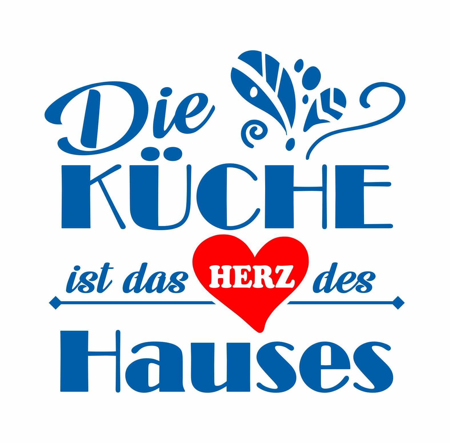 Wandtattoo Küche Deko Die Küche ist das Herz des Hauses - FOTOFOL