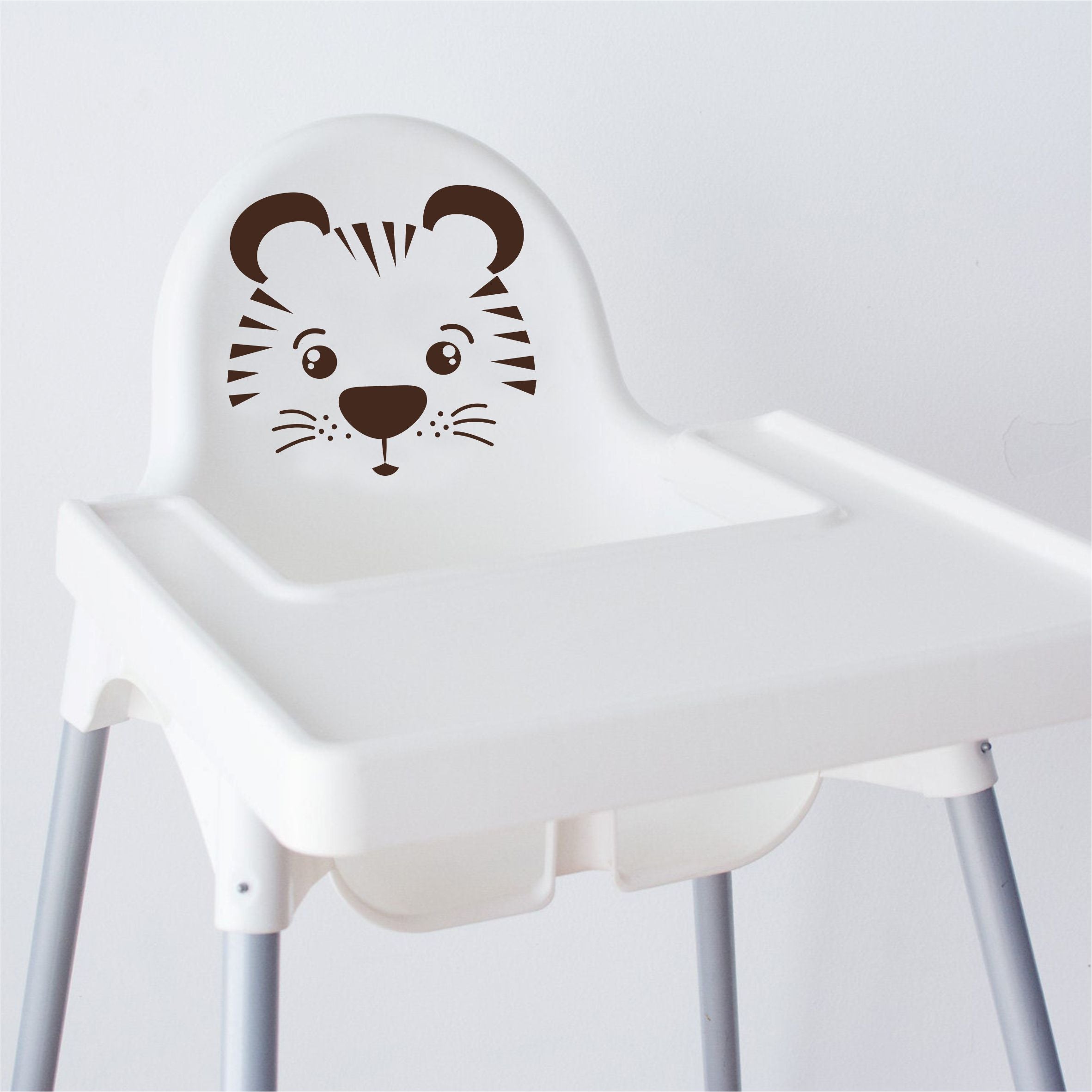 Aufkleber Sticker Tiger passt für IKEA ANTILOP MAMMUT Kinderstuhl Hocker Kinder - FOTOFOL