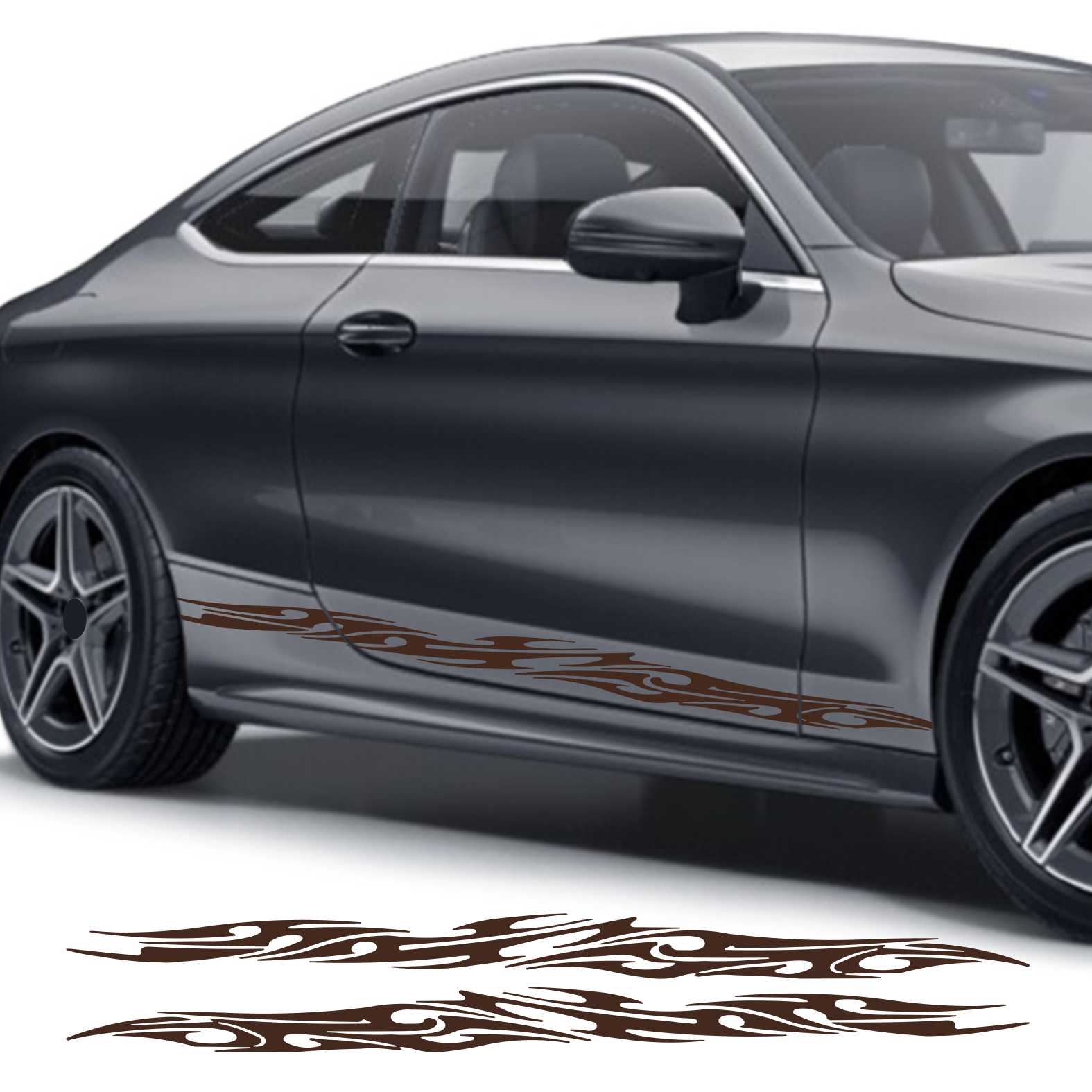 Seitenstreifen Auto Aufkleber Dekor Sticker Tuning Racing - FOTOFOL