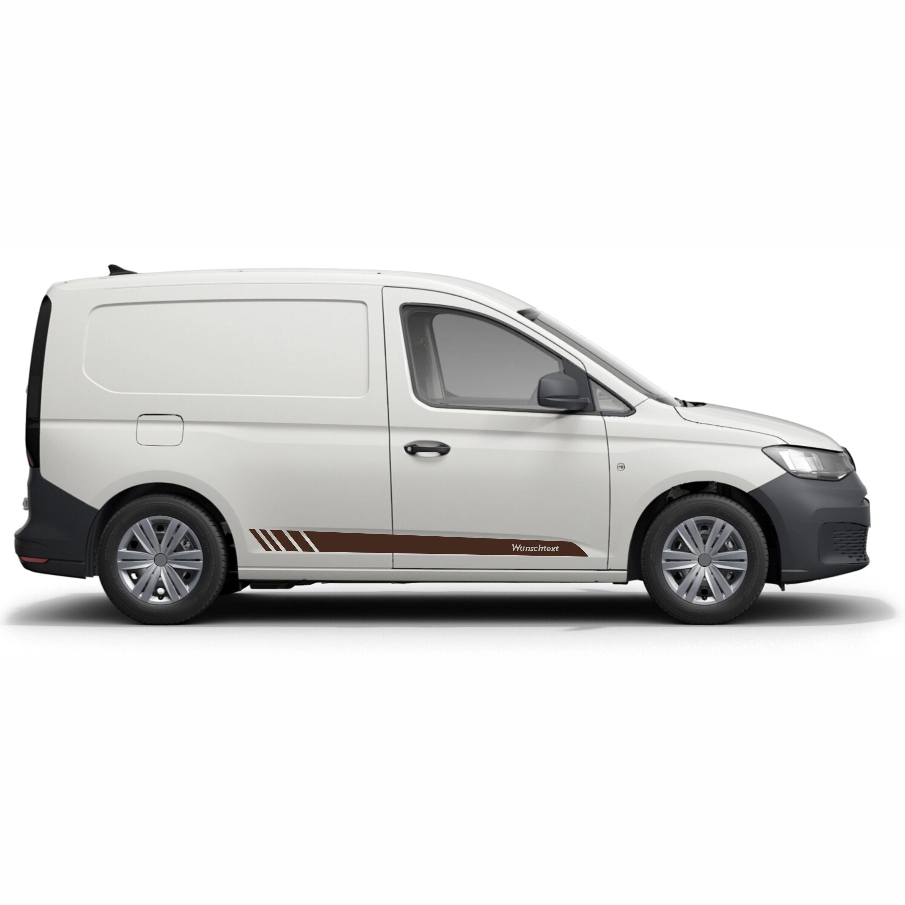 Seitenstreifen Aufkleber Wunschtext passt für VW Caddy - FOTOFOL
