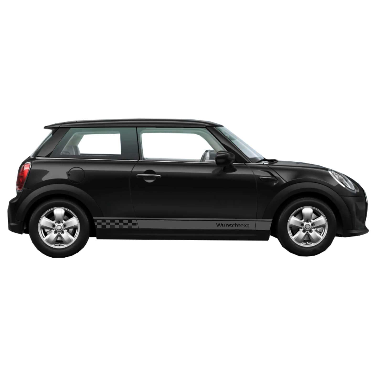 Seitenstreifen passt für Mini Cooper Wunschtext Aufkleber 185 x 11 cm - FOTOFOL