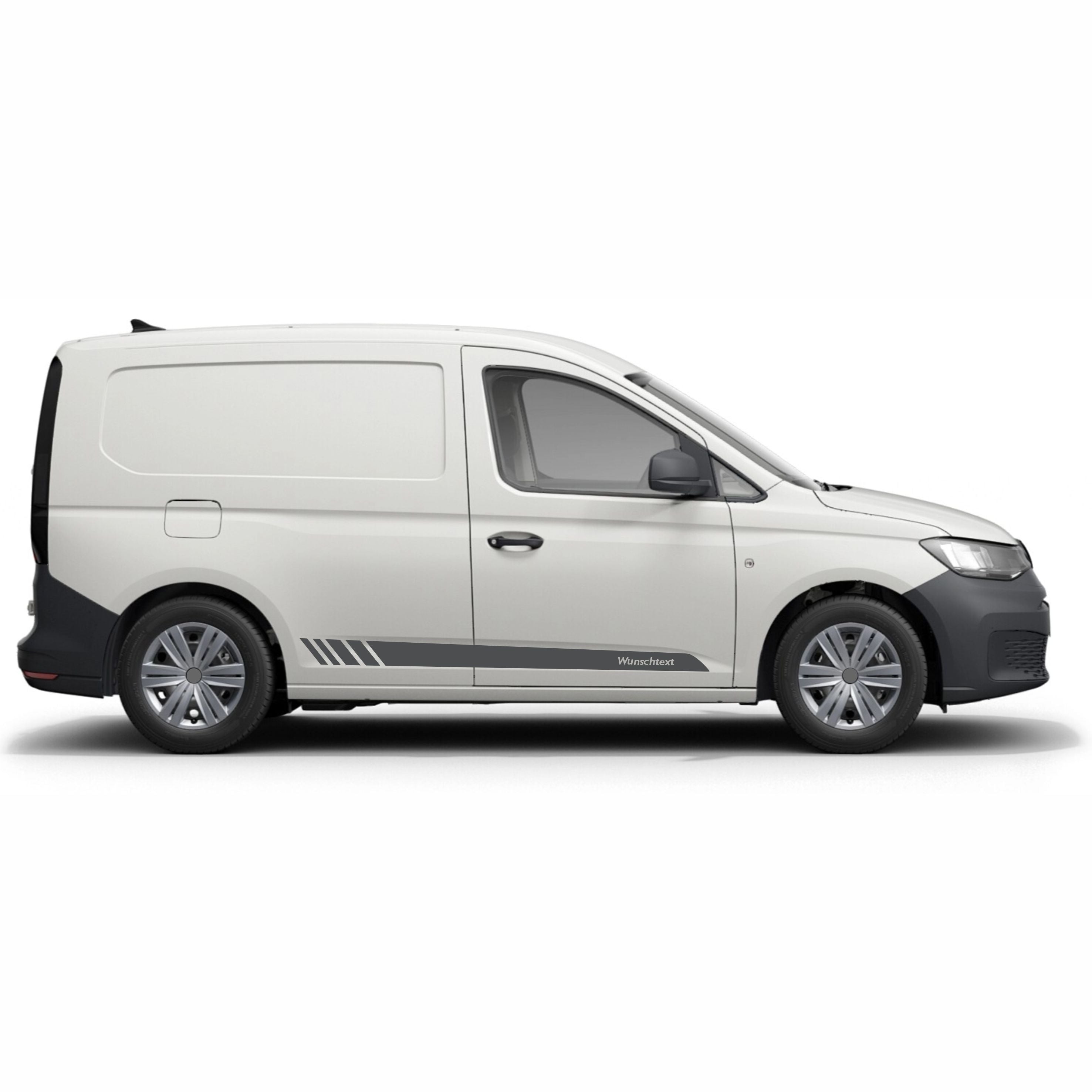 Seitenstreifen Aufkleber Wunschtext passt für VW Caddy - FOTOFOL