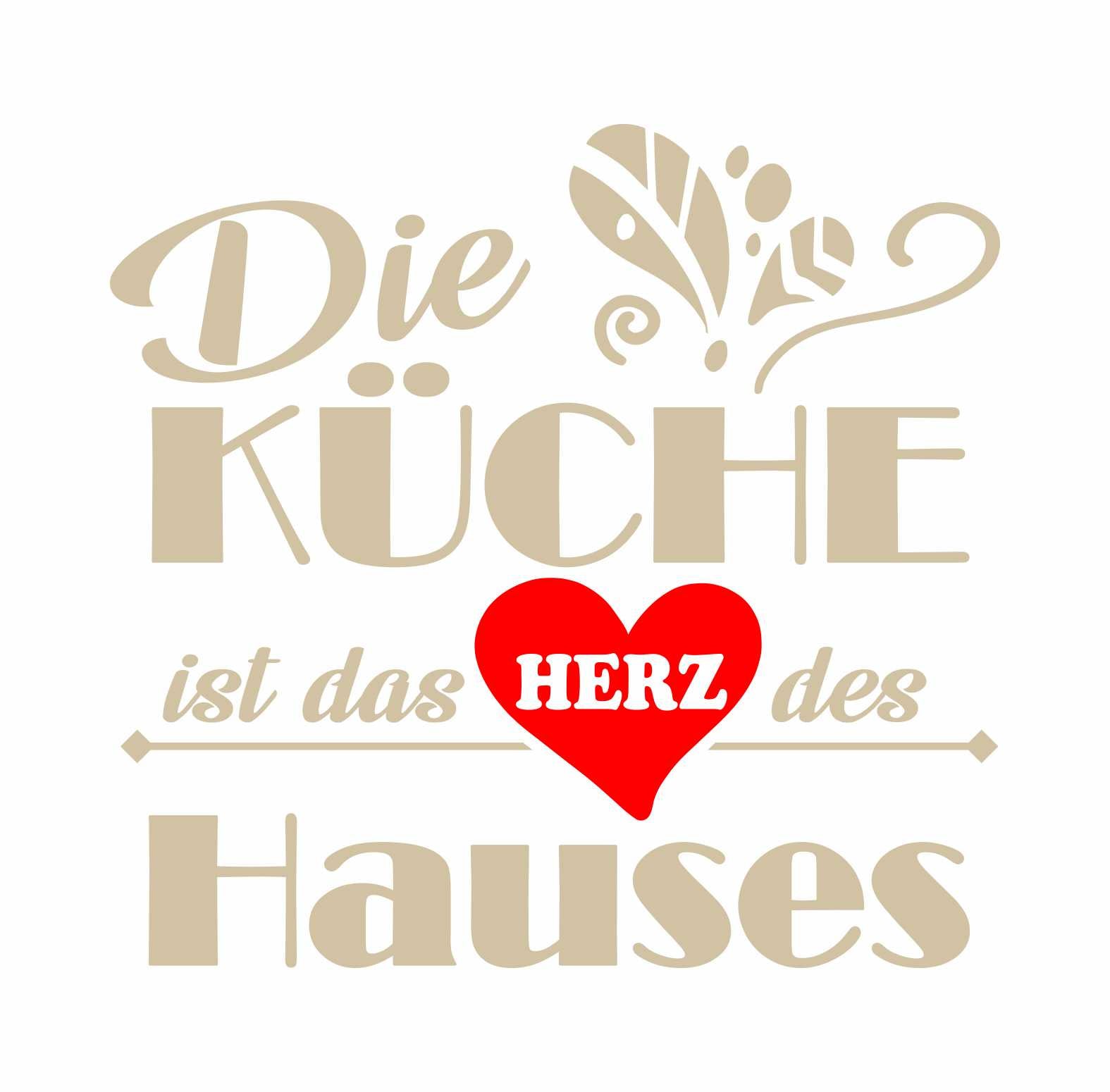 Wandtattoo Küche Deko Die Küche ist das Herz des Hauses - FOTOFOL