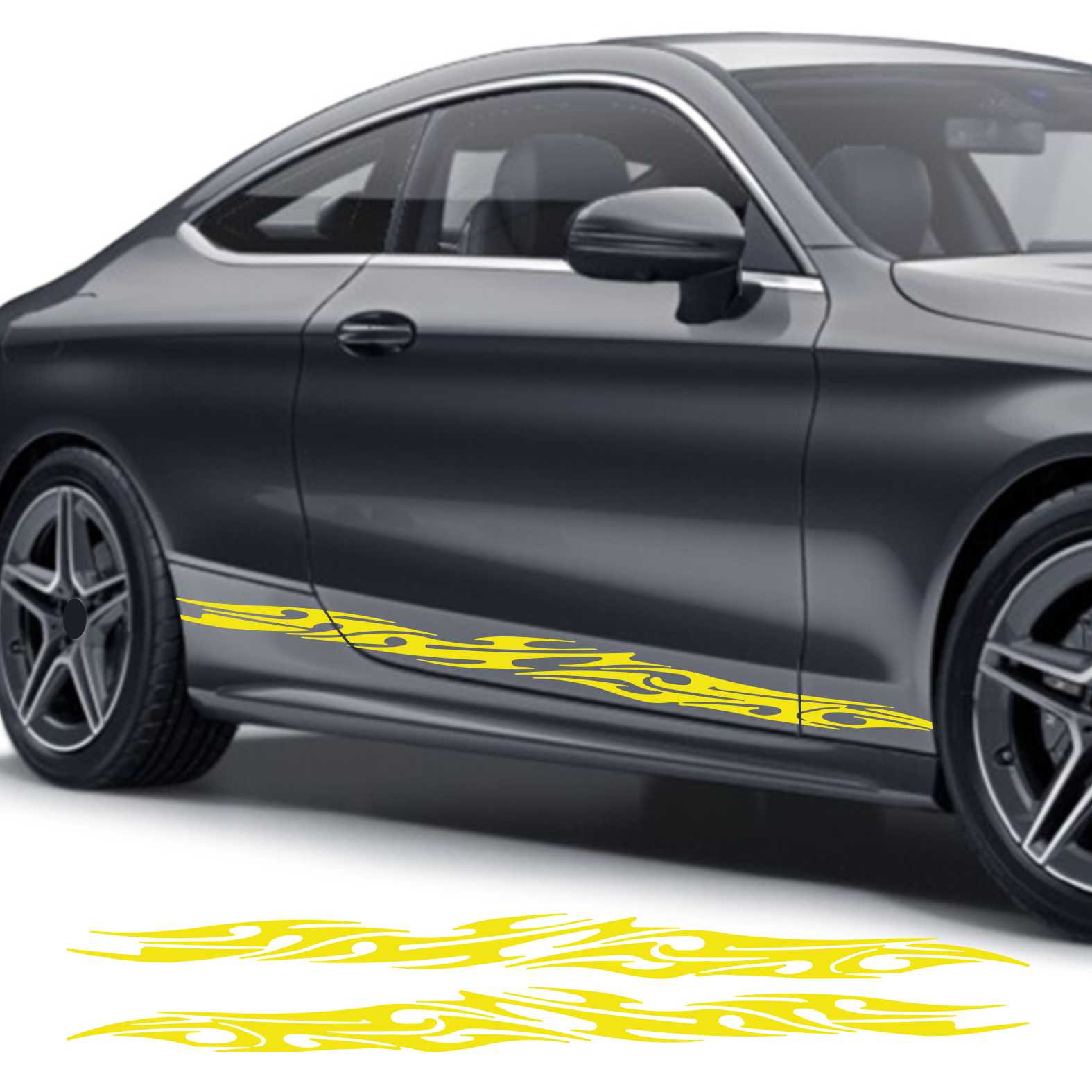 Seitenstreifen Auto Aufkleber Dekor Sticker Tuning Racing - FOTOFOL