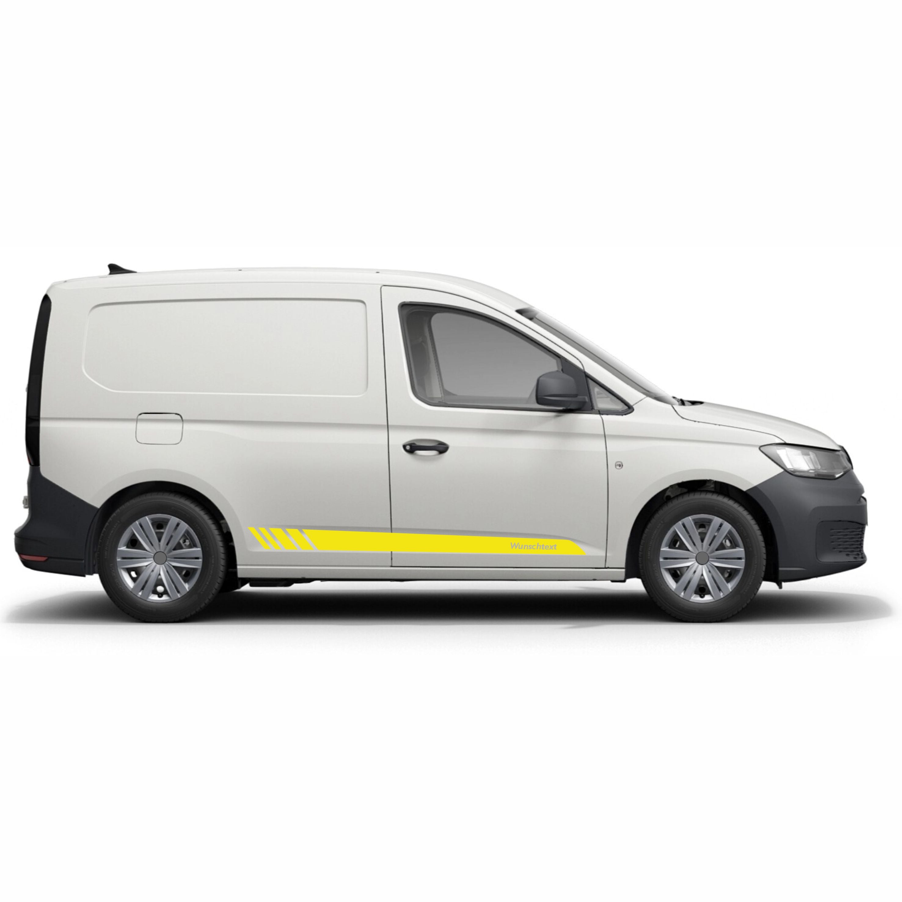 Seitenstreifen Aufkleber Wunschtext passt für VW Caddy - FOTOFOL