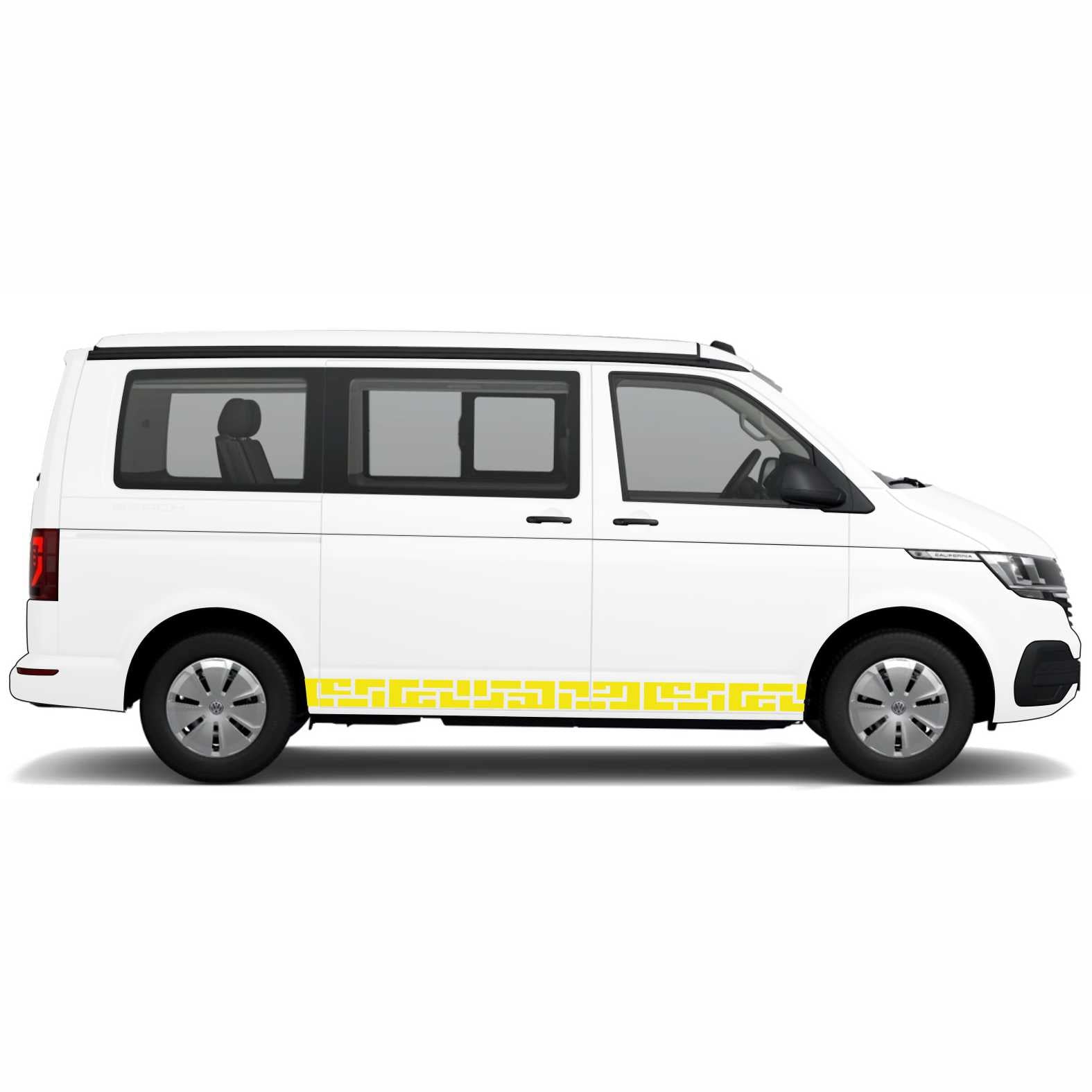 Seitenstreifen passend für Volkswagen Multivan Transporter T5 T6 T6.1 VW Bus Autoaufkleber - FOTOFOL