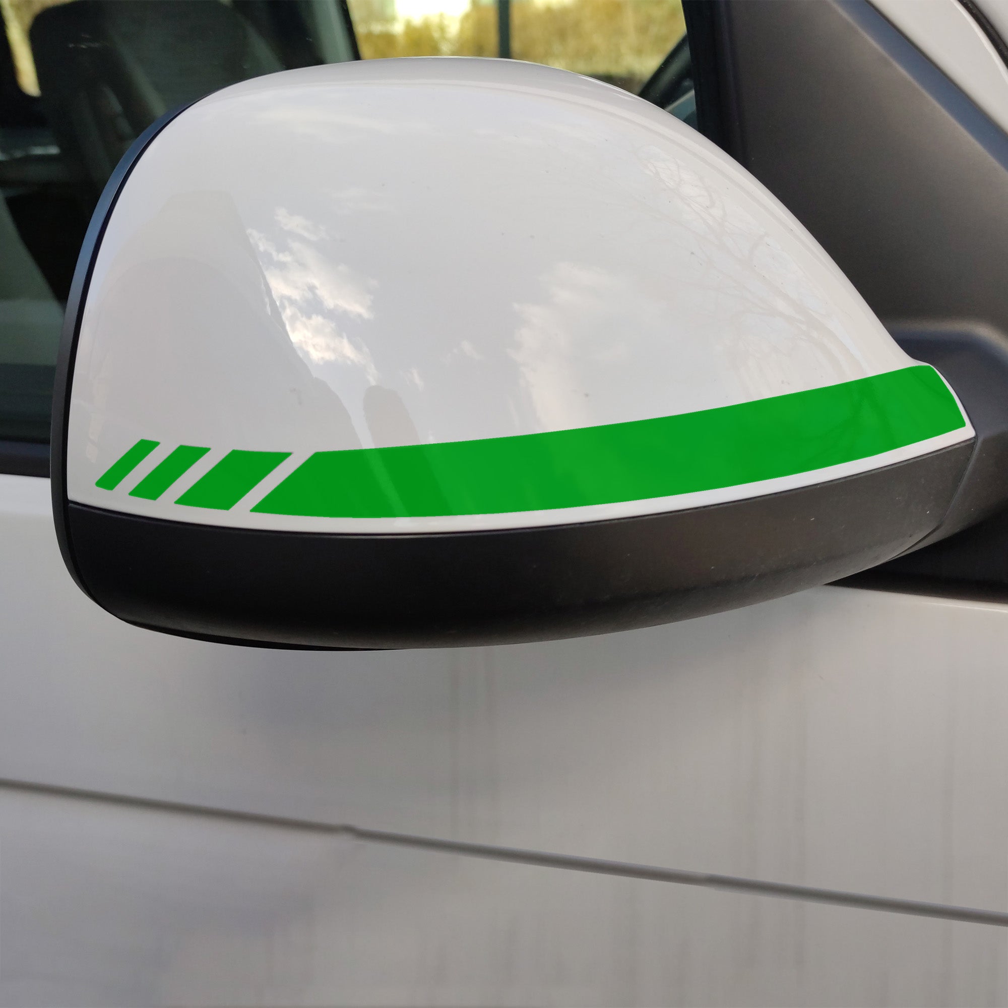 Spiegelstreifen Aufkleber Set passend für VW T6.1 - Spiegelgehäuse Tuning Sticker - FOTOFOL