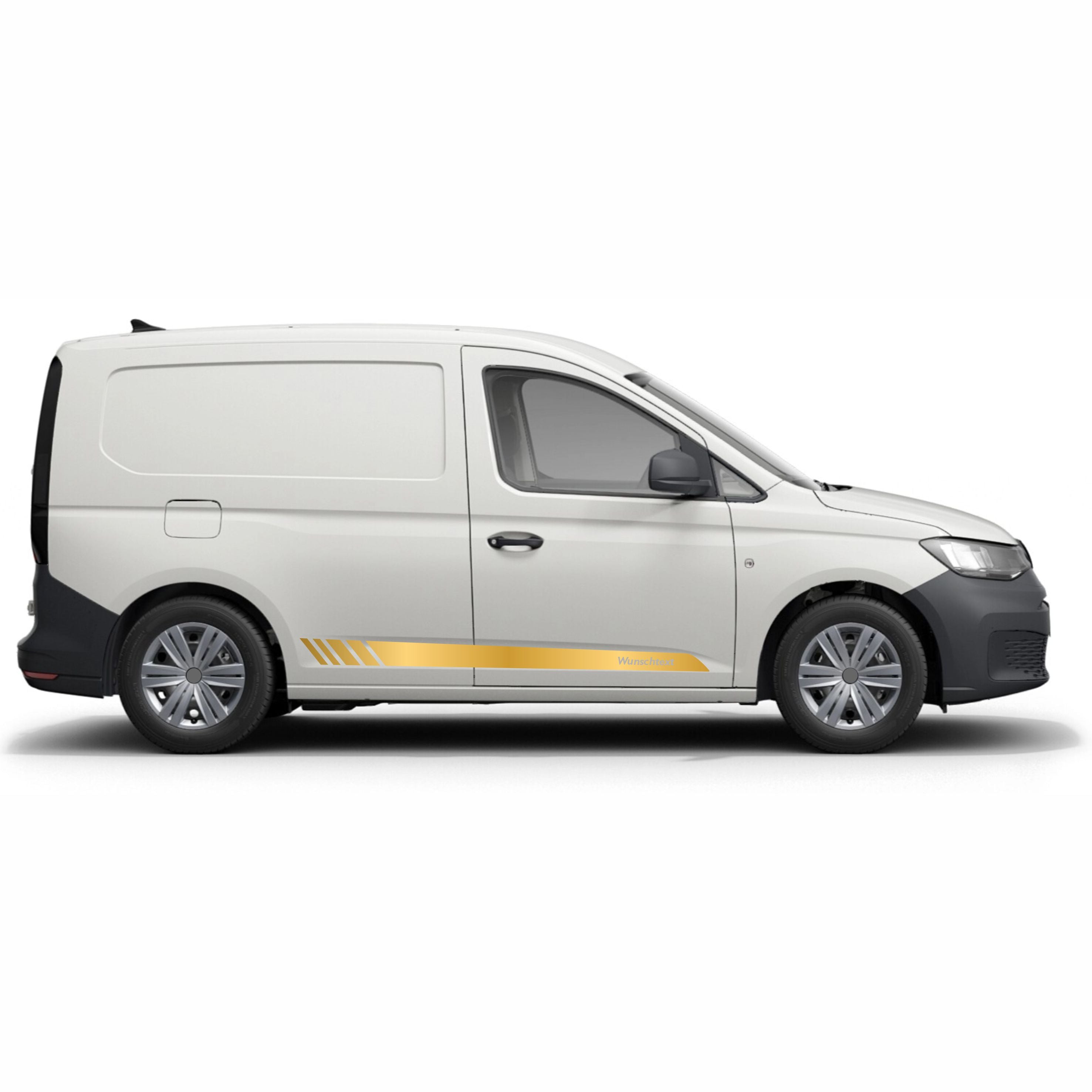 Seitenstreifen Aufkleber Wunschtext passt für VW Caddy - FOTOFOL