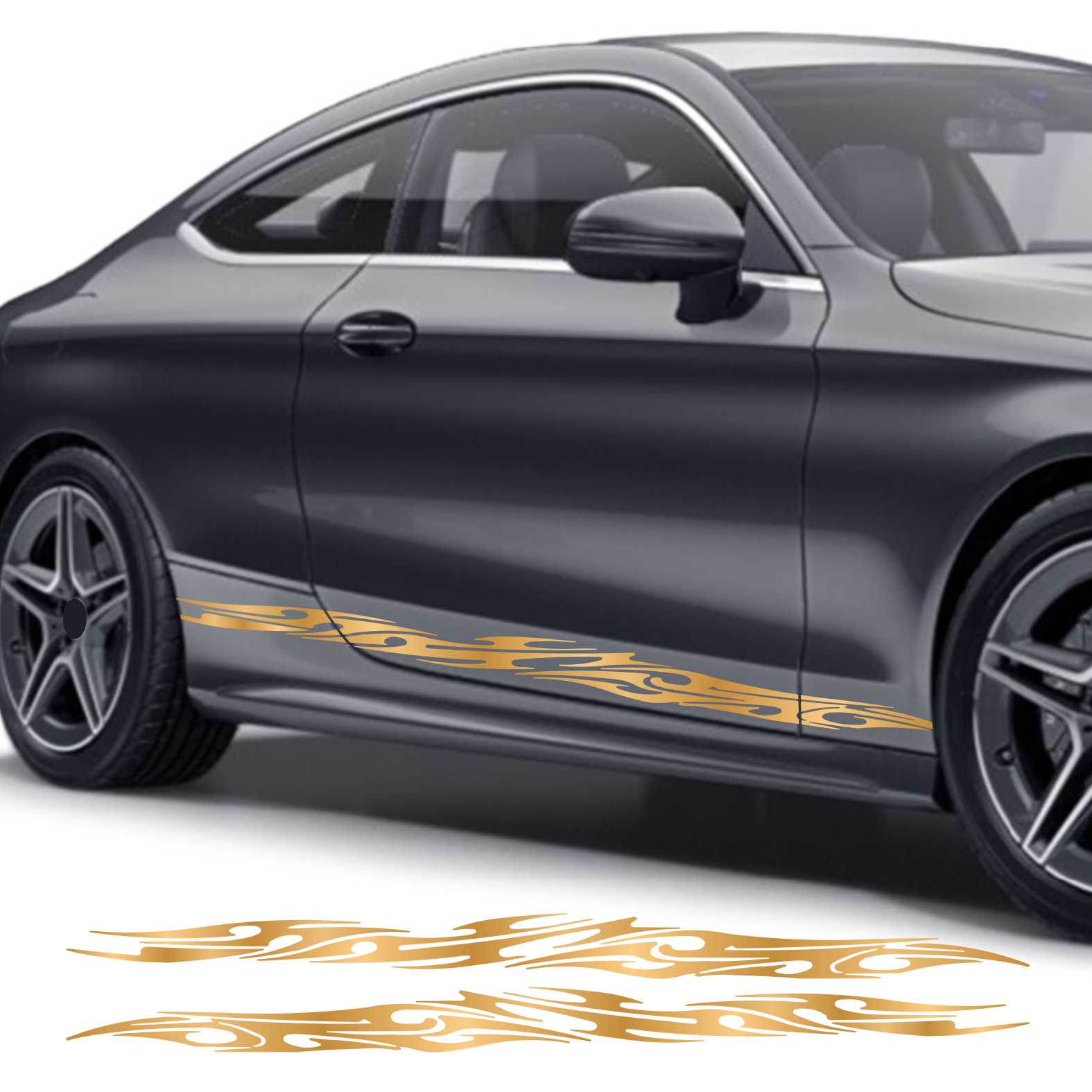 Seitenstreifen Auto Aufkleber Dekor Sticker Tuning Racing - FOTOFOL