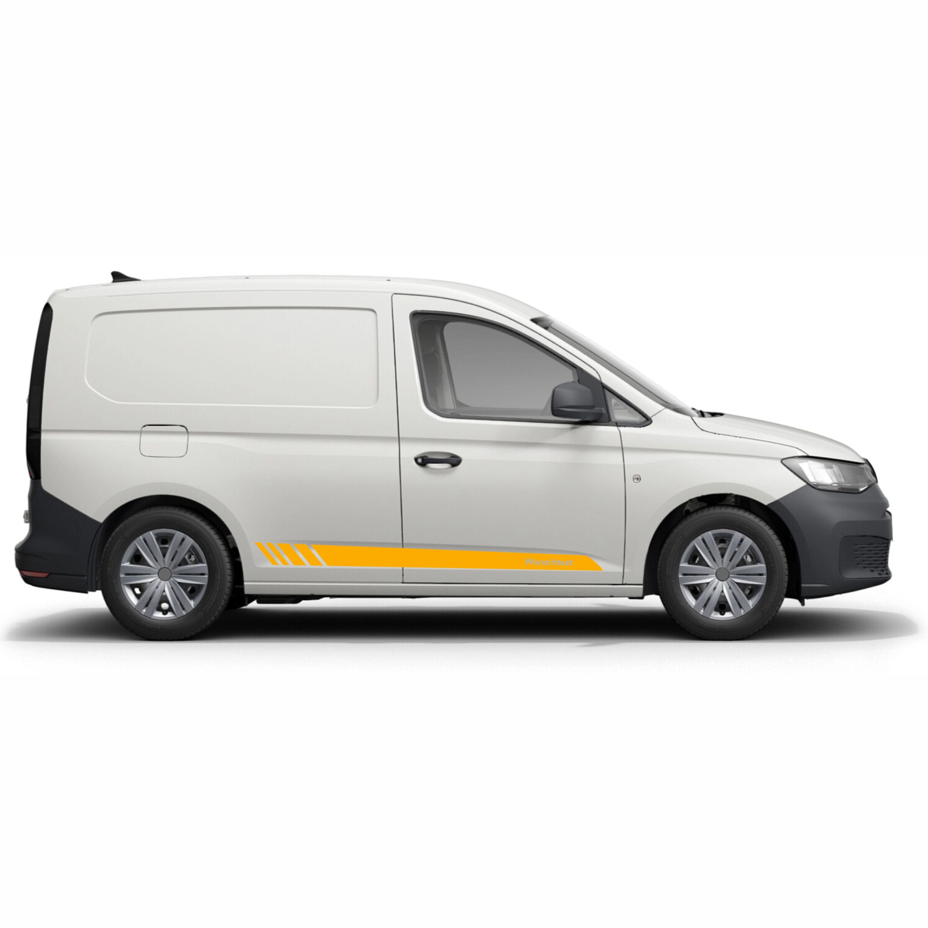 Seitenstreifen Aufkleber Wunschtext passt für VW Caddy - FOTOFOL