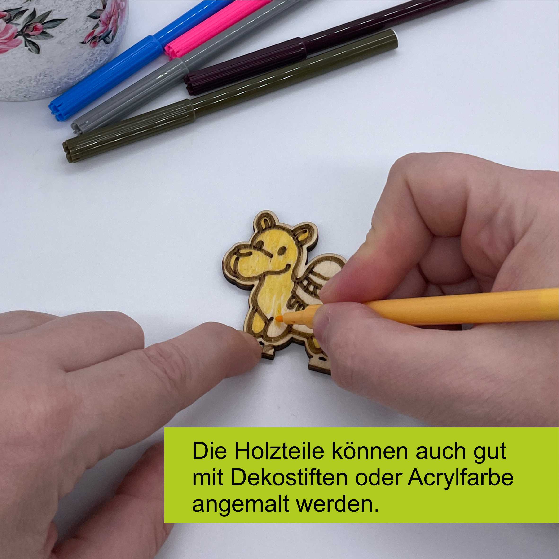 Bastelset Weihnachtskrippe aus Birkensperrholz - Krippe, Krippenfiguren zum bemalen - FOTOFOL