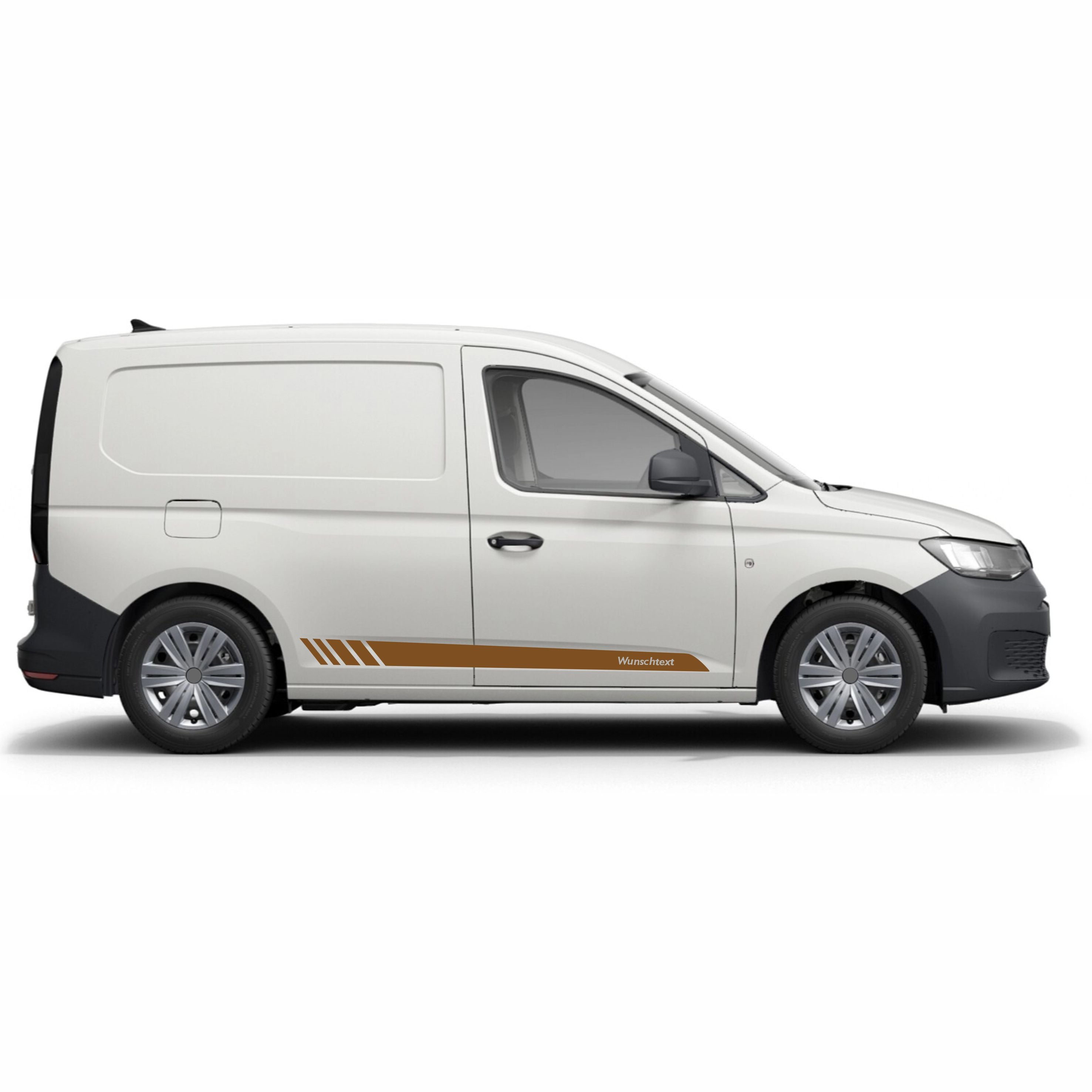 Seitenstreifen Aufkleber Wunschtext passt für VW Caddy - FOTOFOL