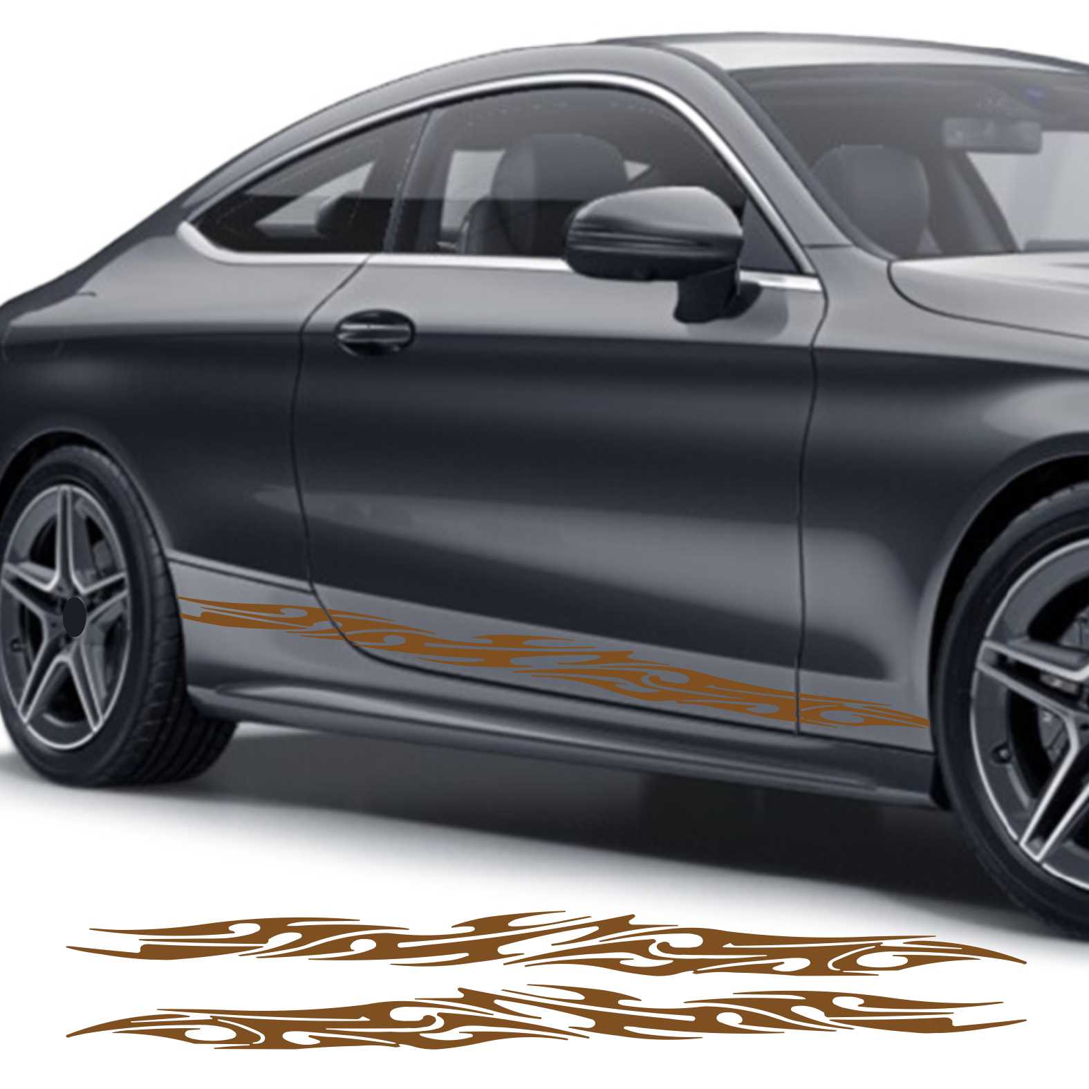 Seitenstreifen Auto Aufkleber Dekor Sticker Tuning Racing - FOTOFOL