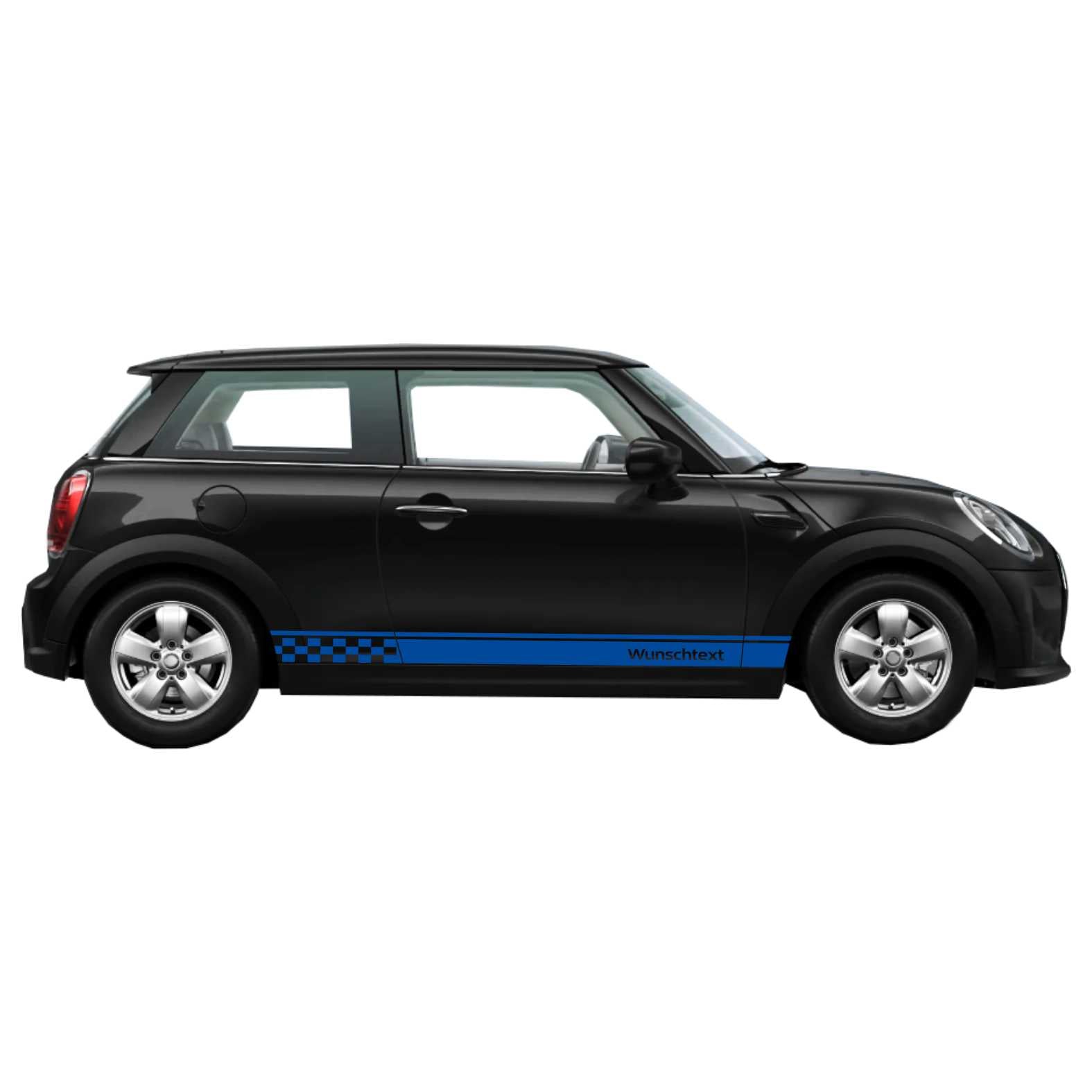 Seitenstreifen passt für Mini Cooper Wunschtext Aufkleber 185 x 11 cm - FOTOFOL