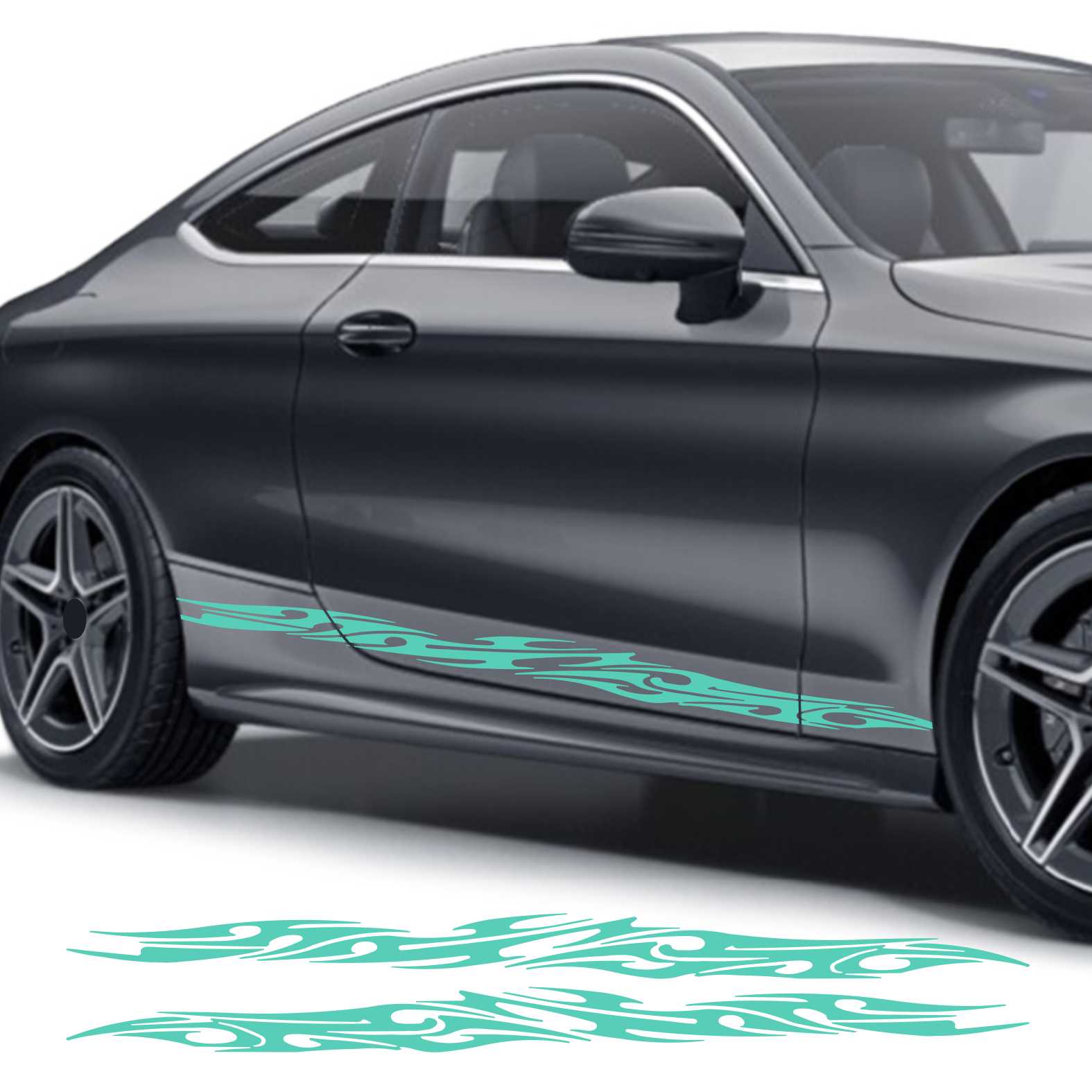 Seitenstreifen Auto Aufkleber Dekor Sticker Tuning Racing - FOTOFOL