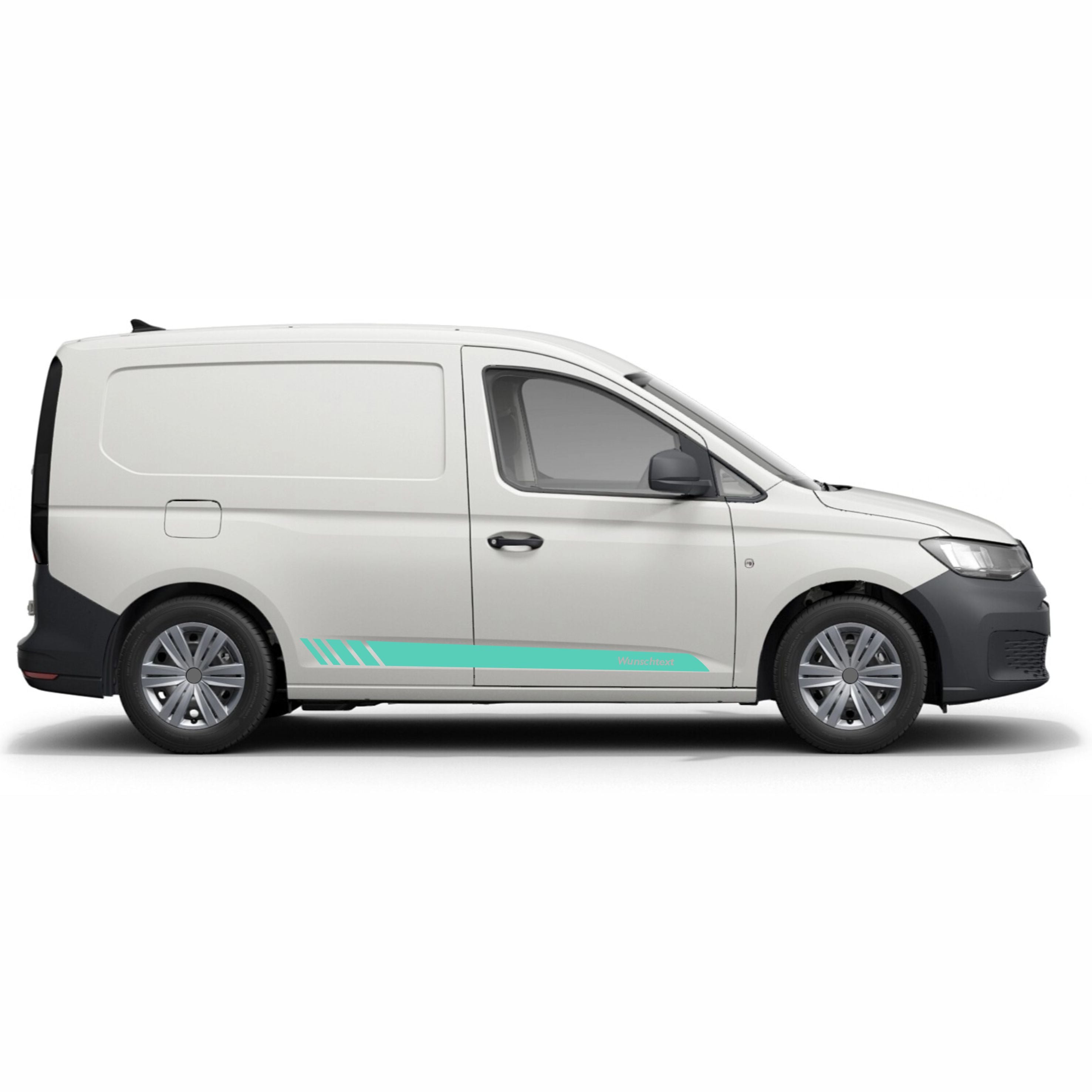 Seitenstreifen Aufkleber Wunschtext passt für VW Caddy - FOTOFOL