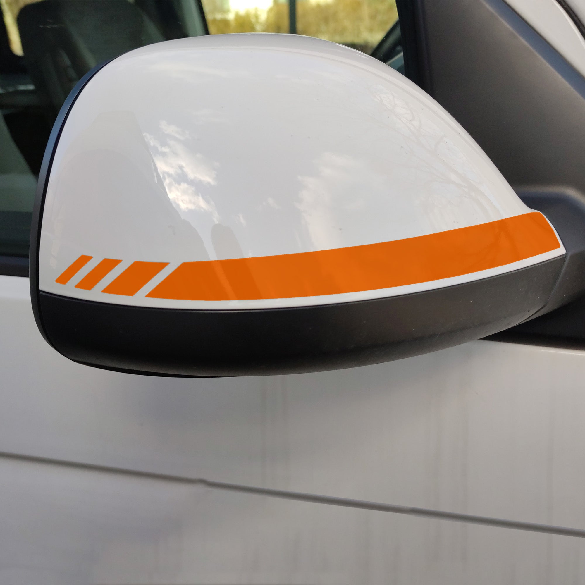 Spiegelstreifen Aufkleber Set passend für VW T6.1 - Spiegelgehäuse Tuning Sticker - FOTOFOL