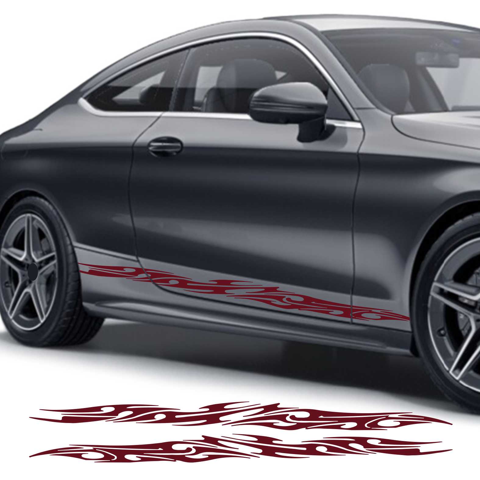 Seitenstreifen Auto Aufkleber Dekor Sticker Tuning Racing - FOTOFOL