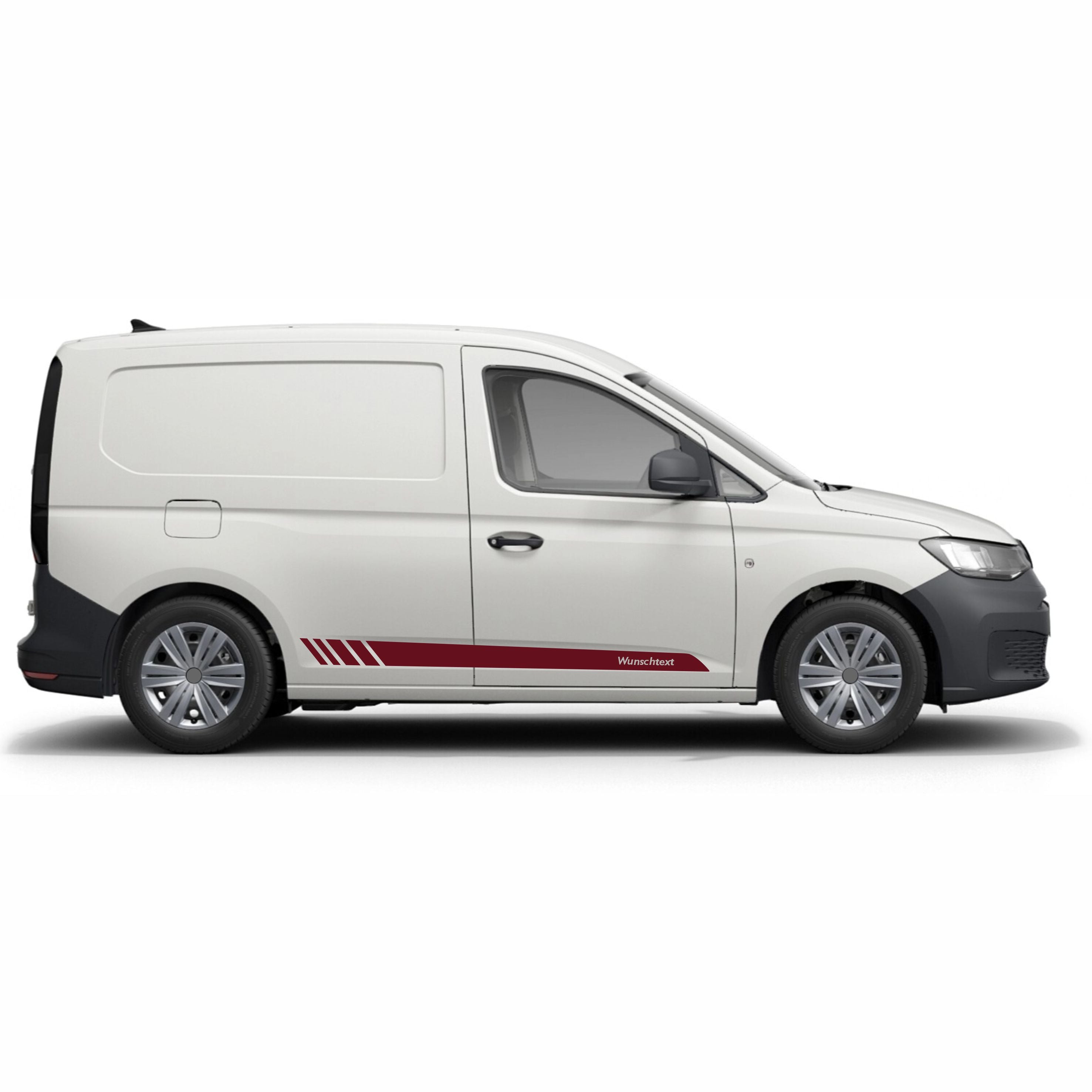 Seitenstreifen Aufkleber Wunschtext passt für VW Caddy - FOTOFOL