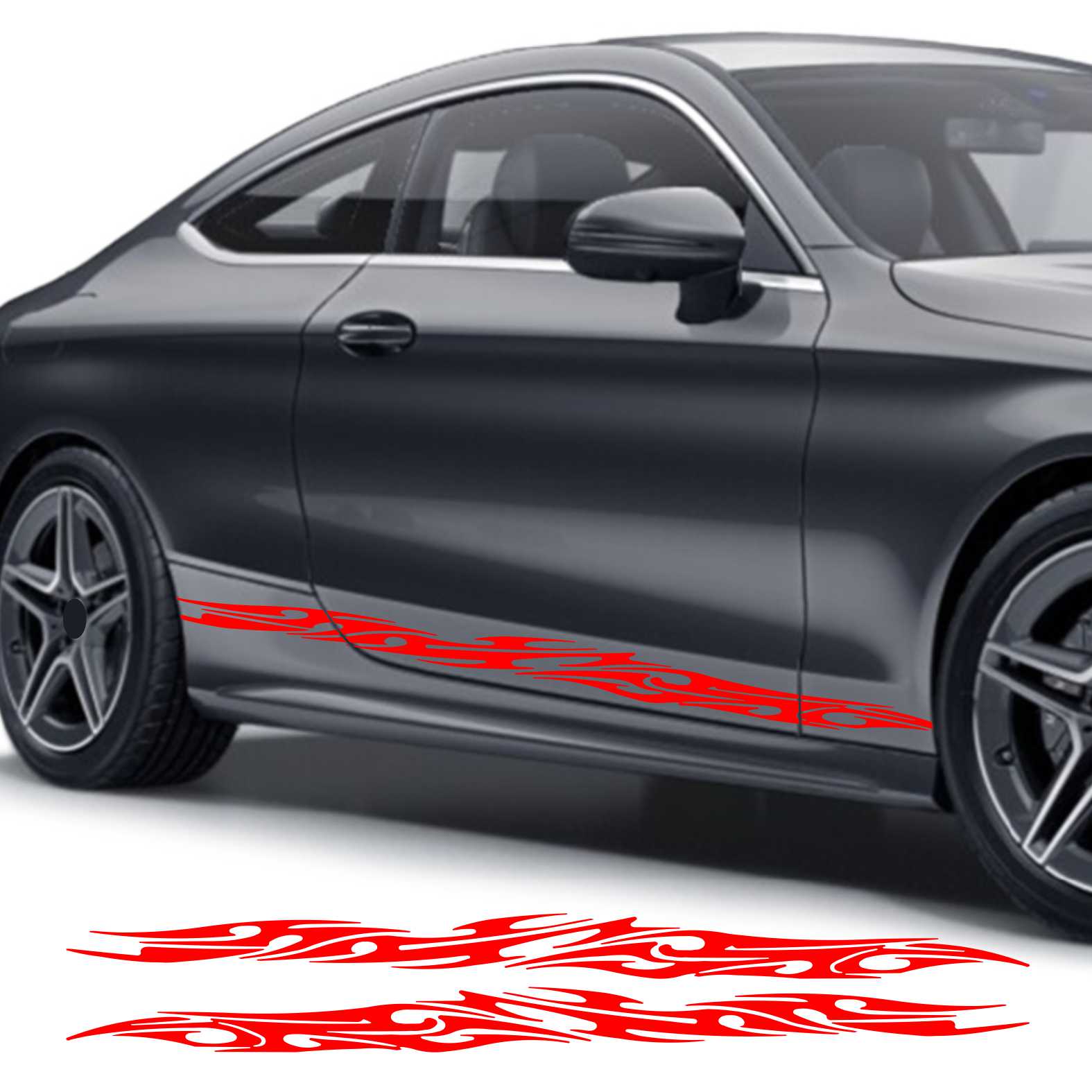 Seitenstreifen Auto Aufkleber Dekor Sticker Tuning Racing - FOTOFOL