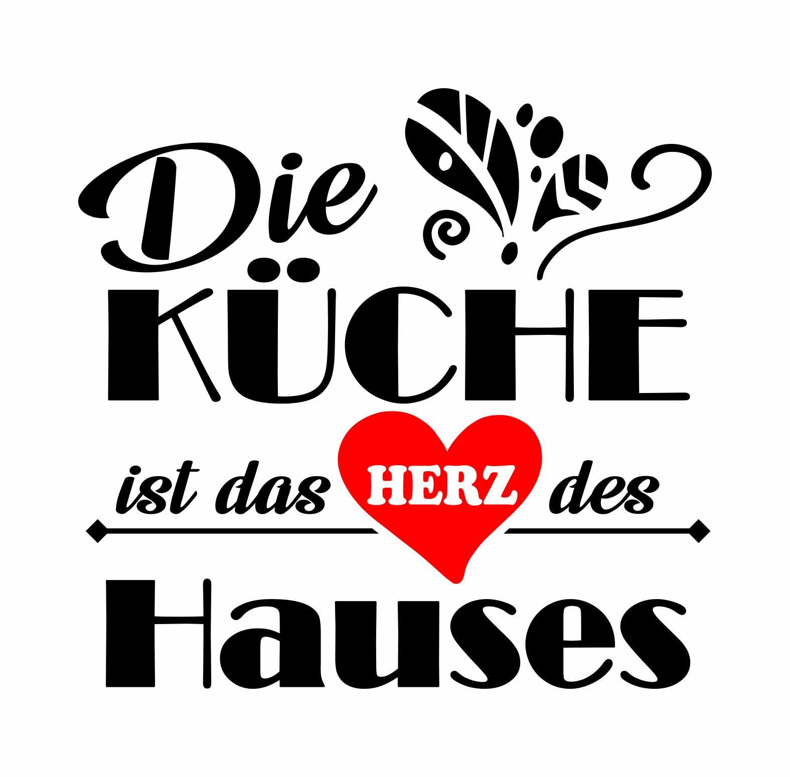 Wandtattoo Küche Deko Die Küche ist das Herz des Hauses - FOTOFOL