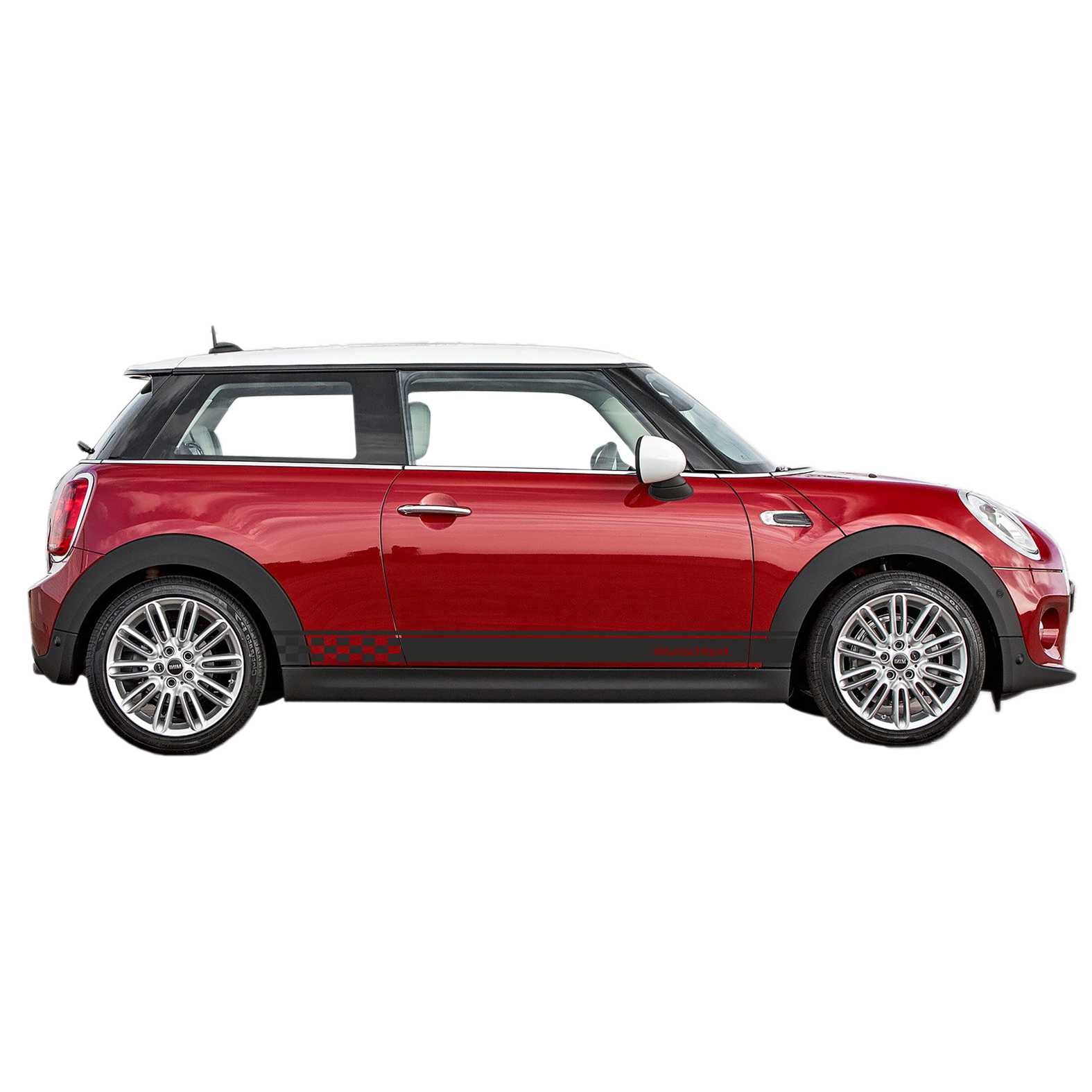 Seitenstreifen passt für Mini Cooper Wunschtext Aufkleber 185 x 11 cm - FOTOFOL